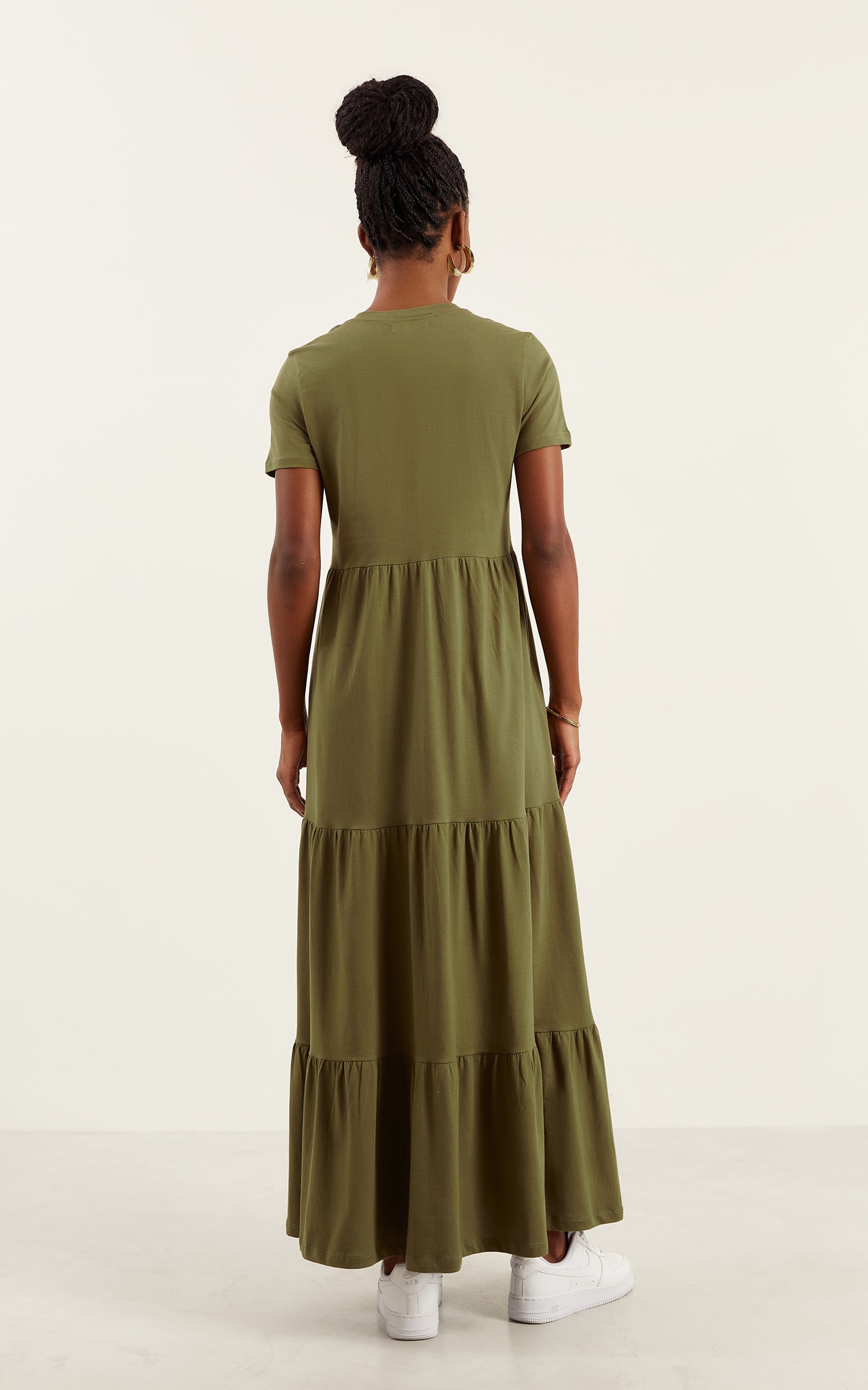 Vestido Malha Tres Marias Verde Musgo