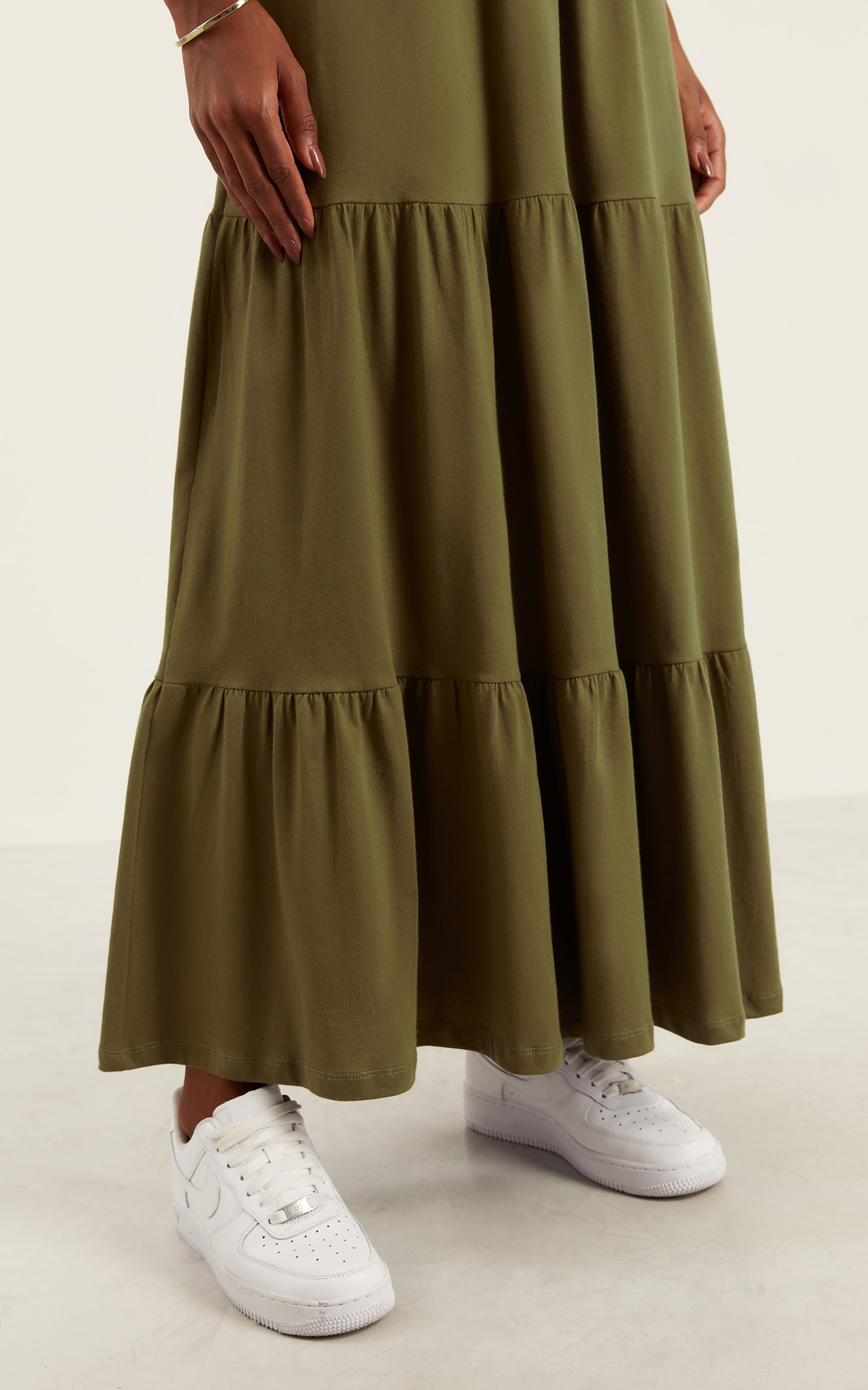 Vestido Malha Tres Marias Verde Musgo