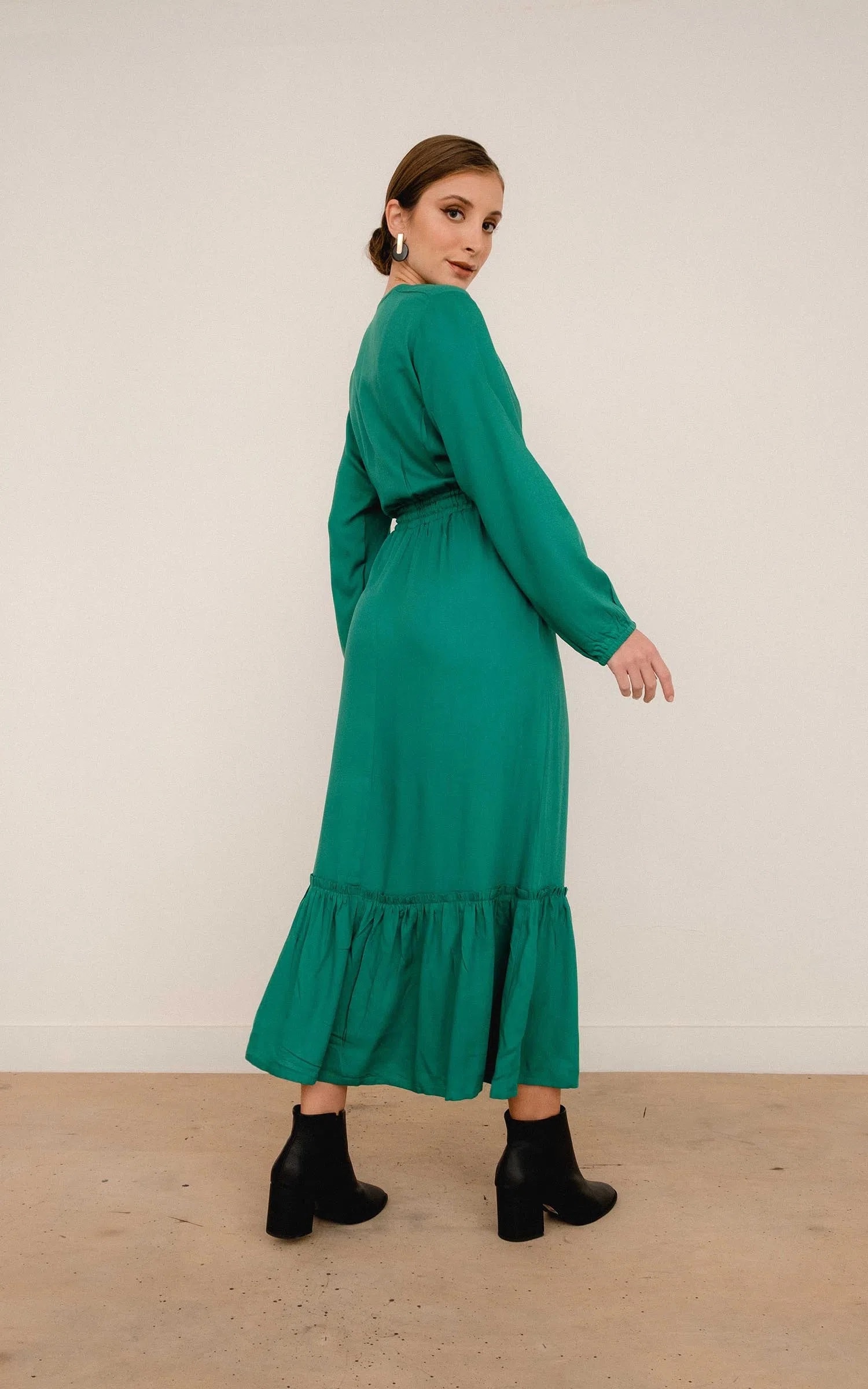Vestido Midi Alfa Verde