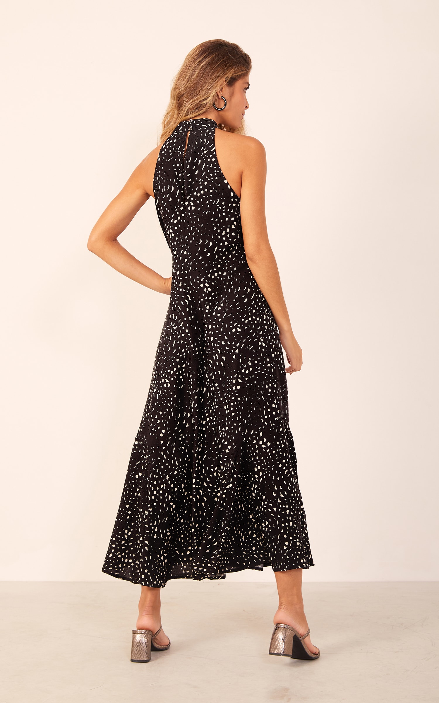 Vestido Midi Blanche Preto