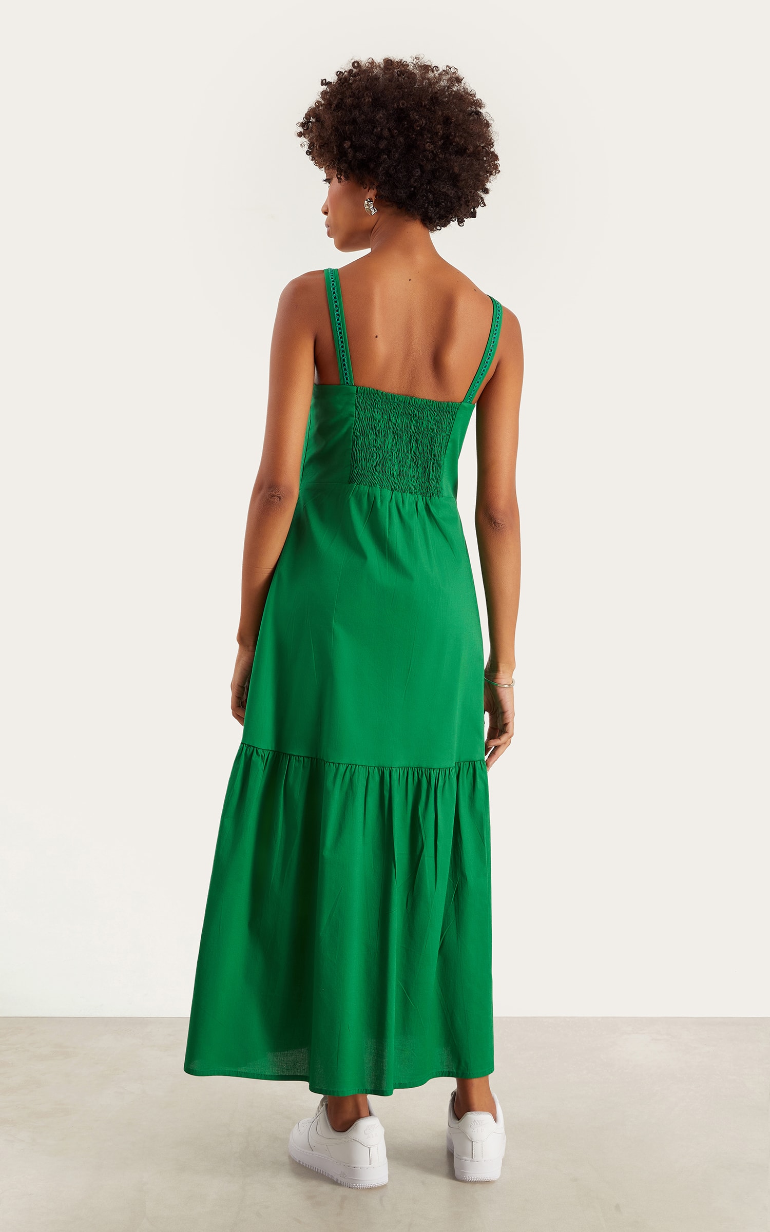 Vestido Midi Bruma Verde