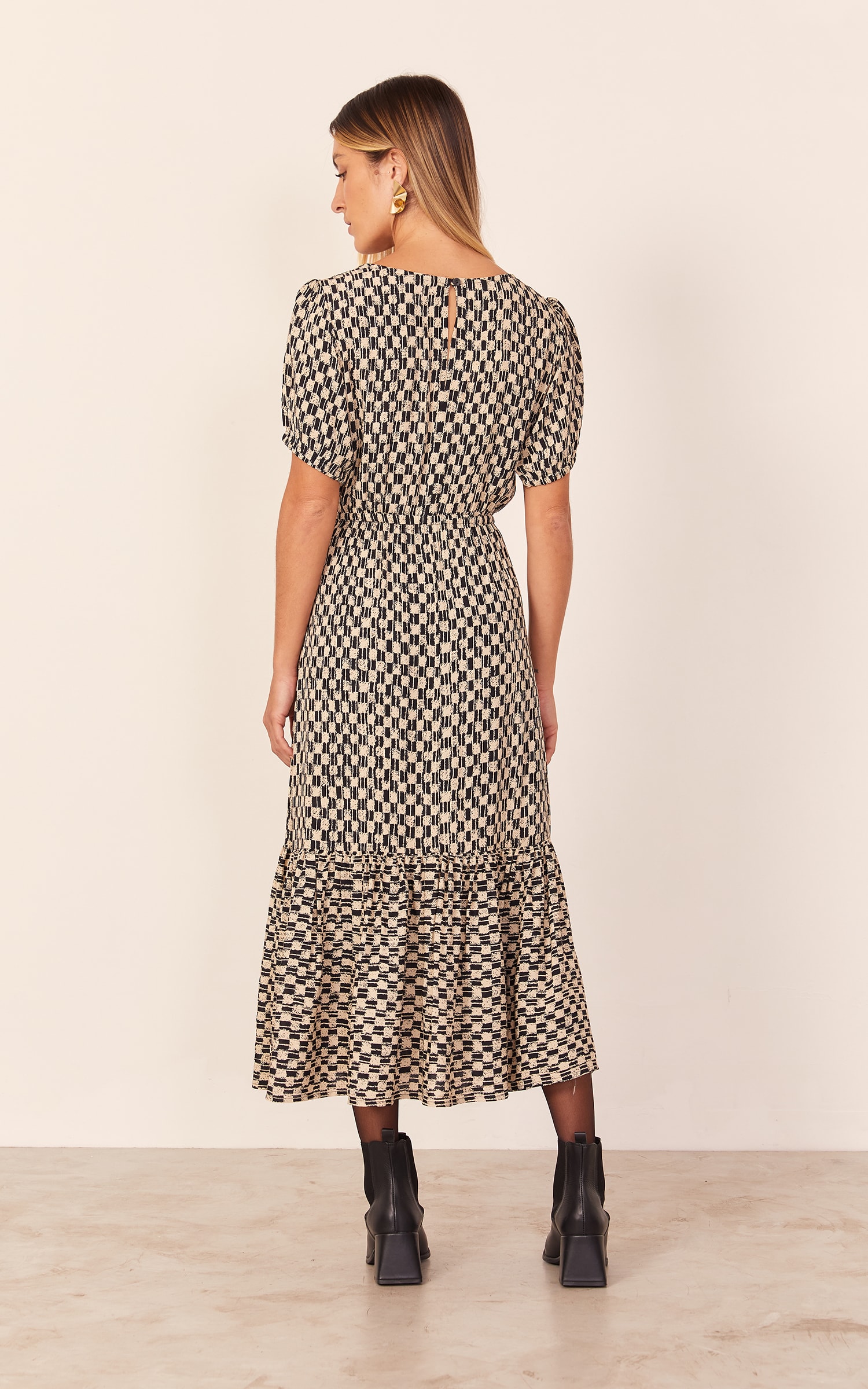 Vestido Midi Estampa Nice New