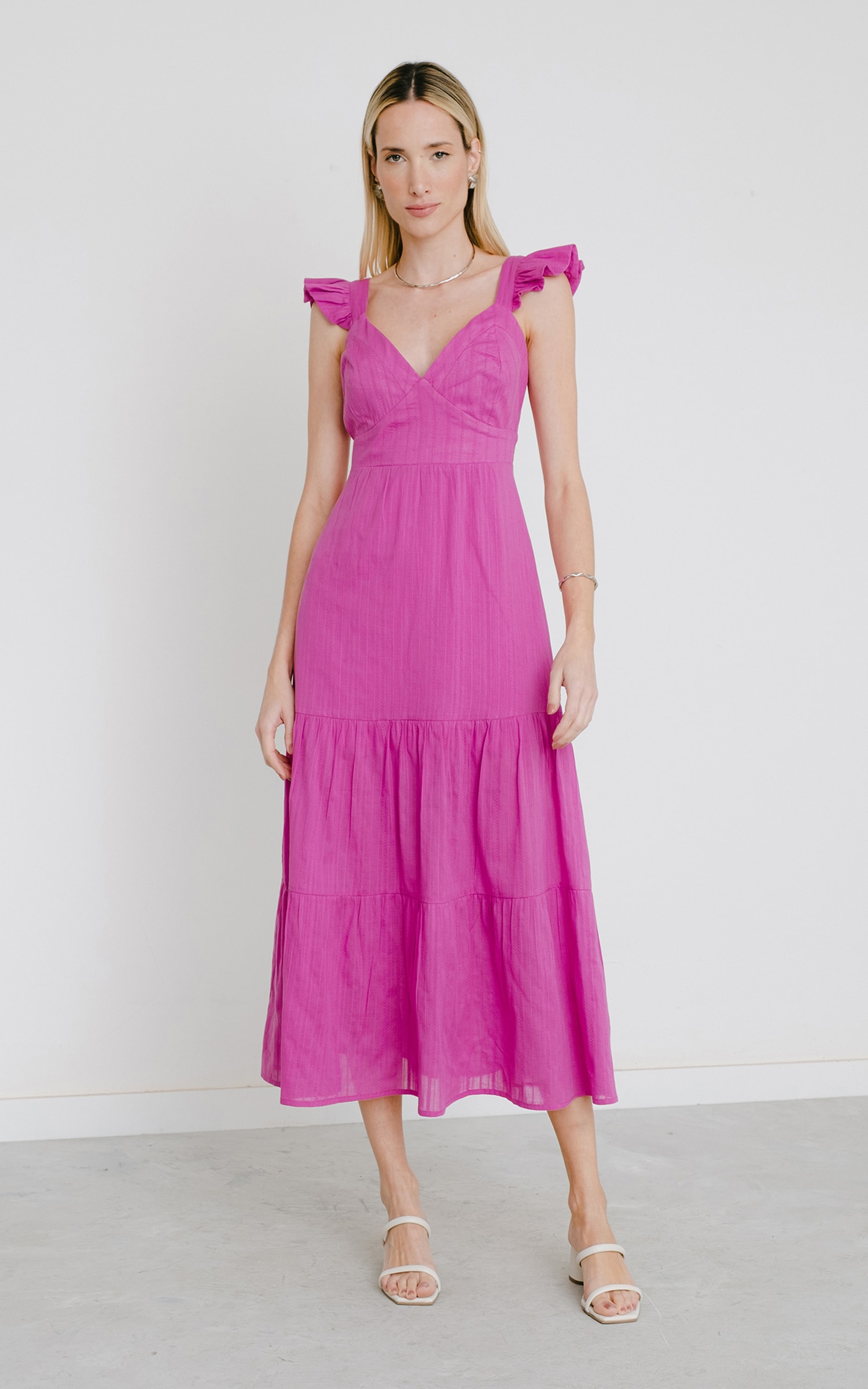 Vestido Midi Folclore Purple