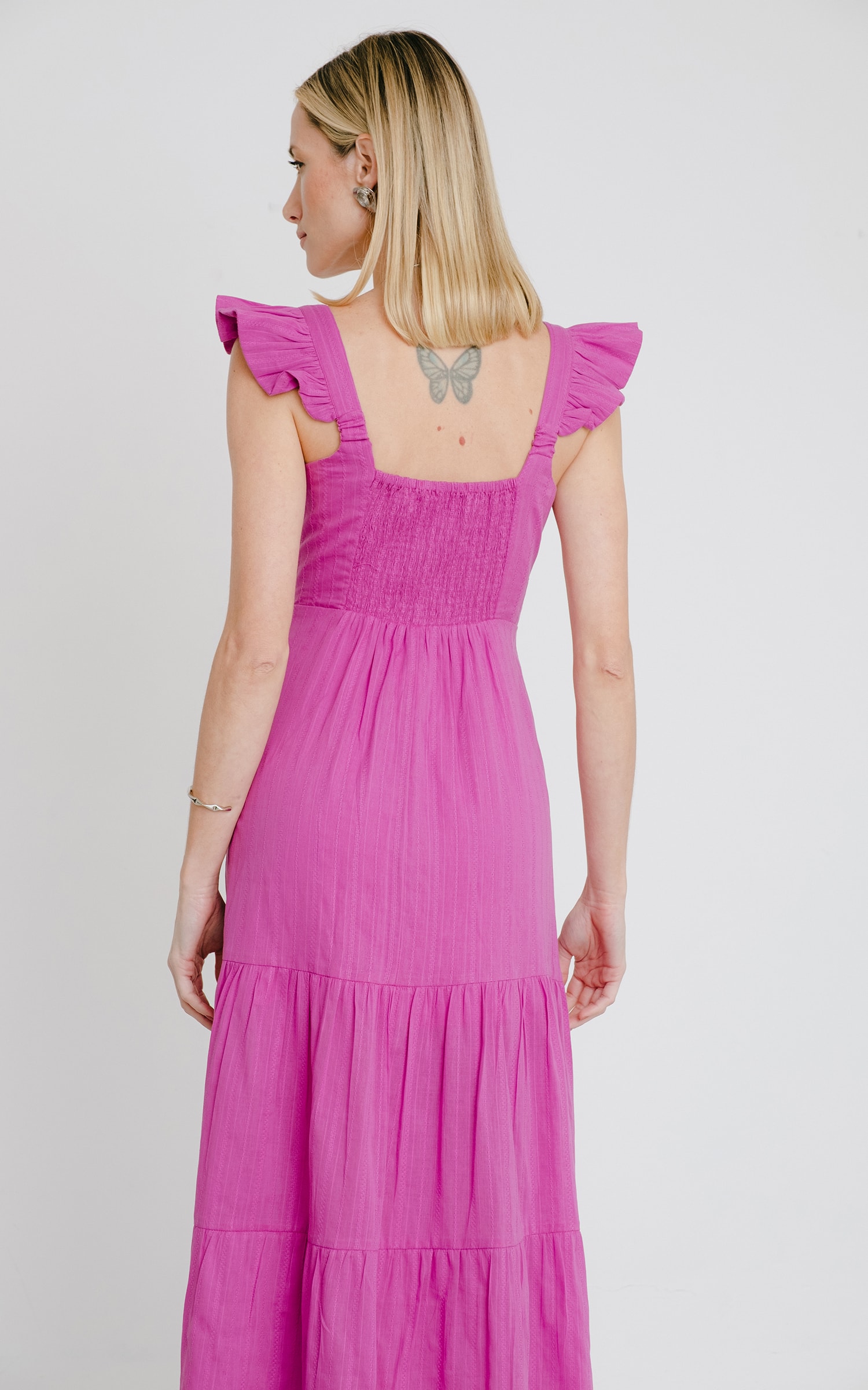 Vestido Midi Folclore Purple