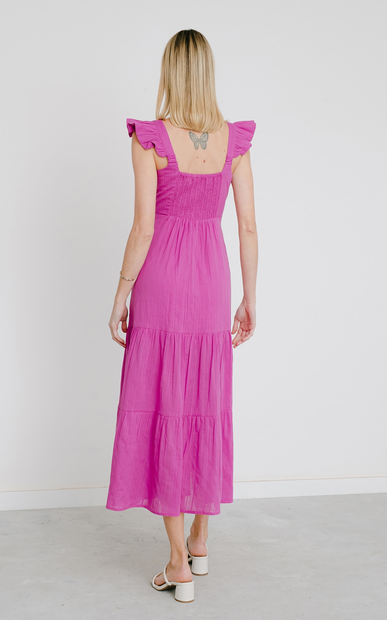 Vestido Midi Folclore Purple