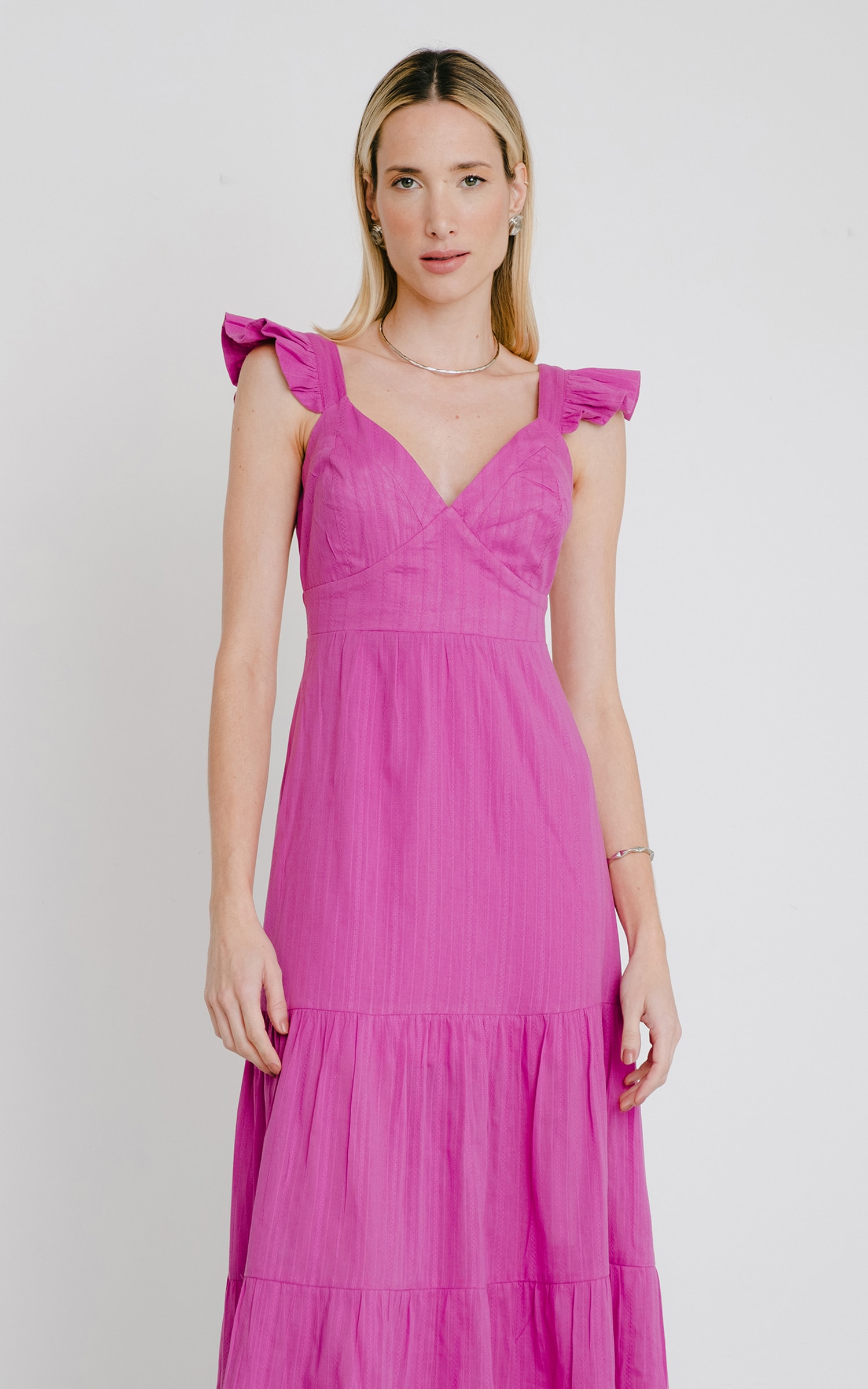 Vestido Midi Folclore Purple