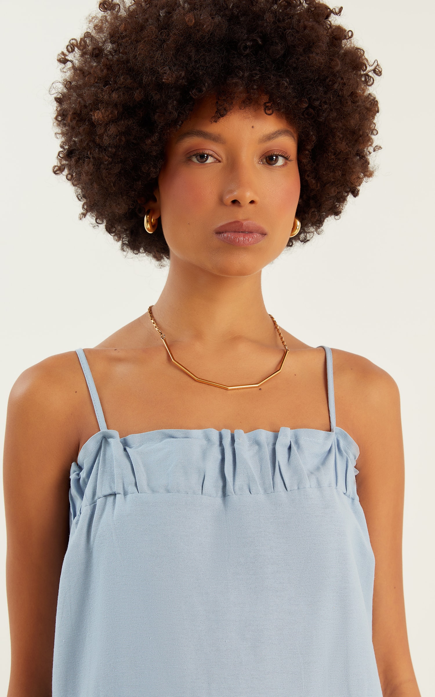 Vestido Midi Fresh Azul Ceu
