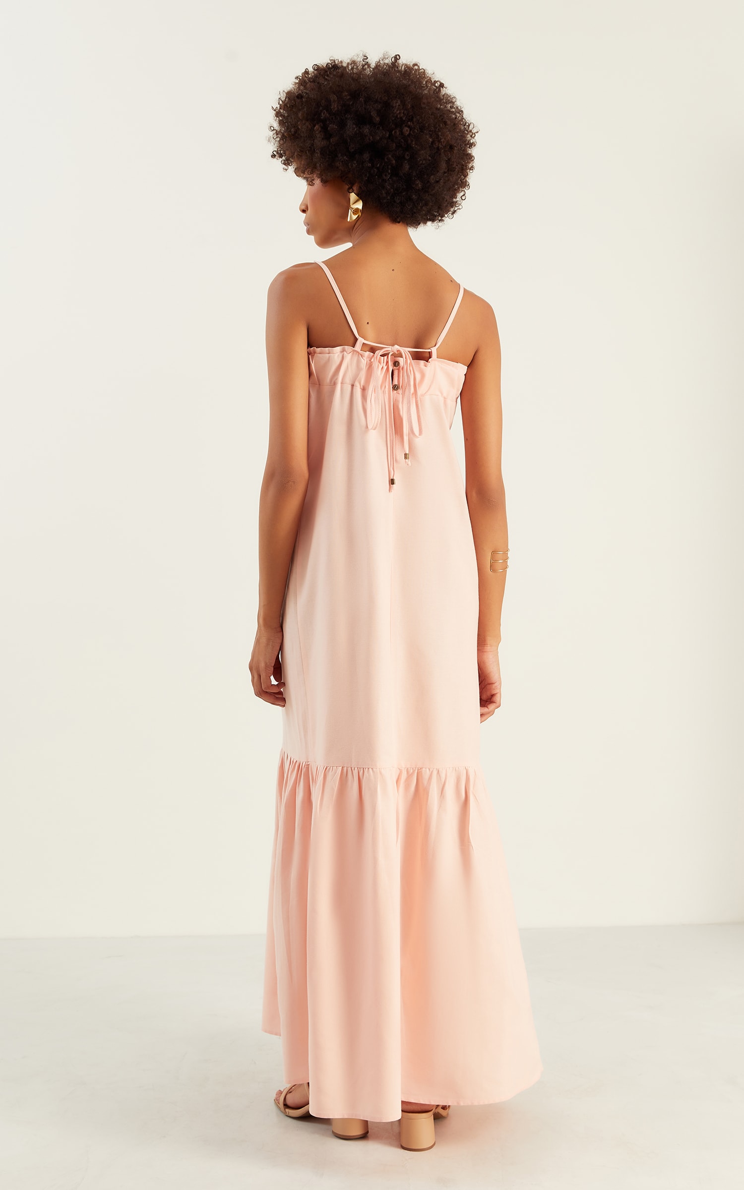 Vestido Midi Fresh Rosa Candy