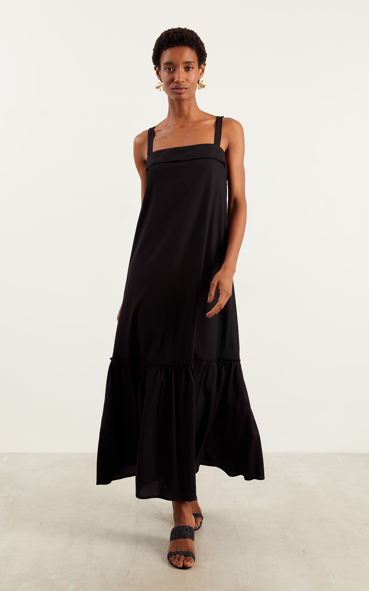 Vestido Midi Inspirar Preto