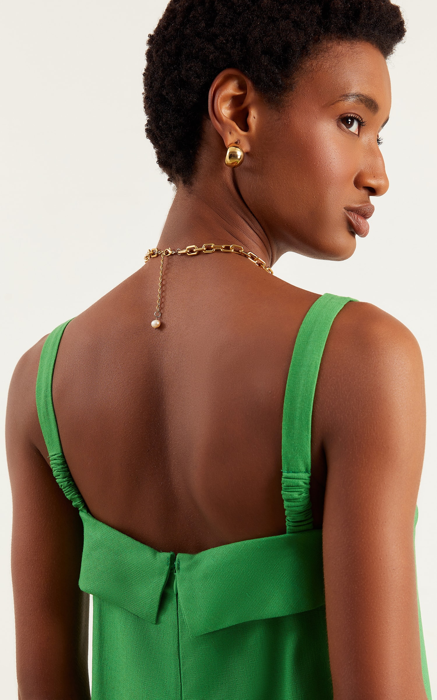 Vestido Midi Inspirar Verde Tropical