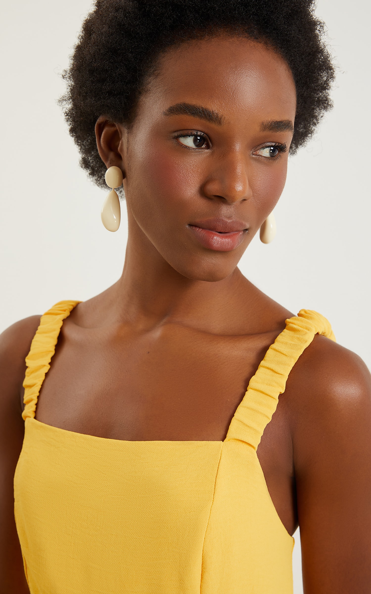 Vestido Midi Laguna Amarelo