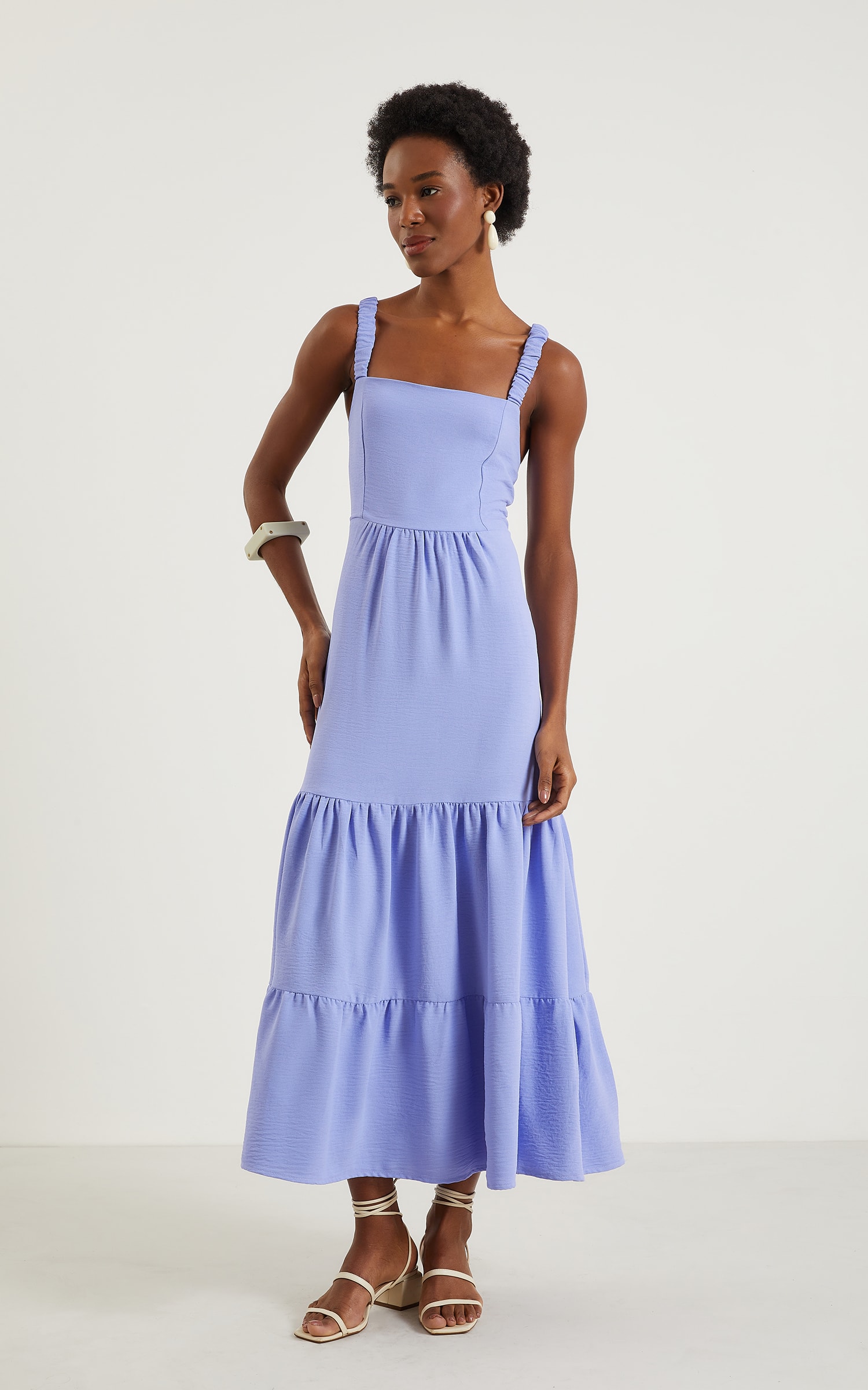 Vestido Midi Laguna Lavanda