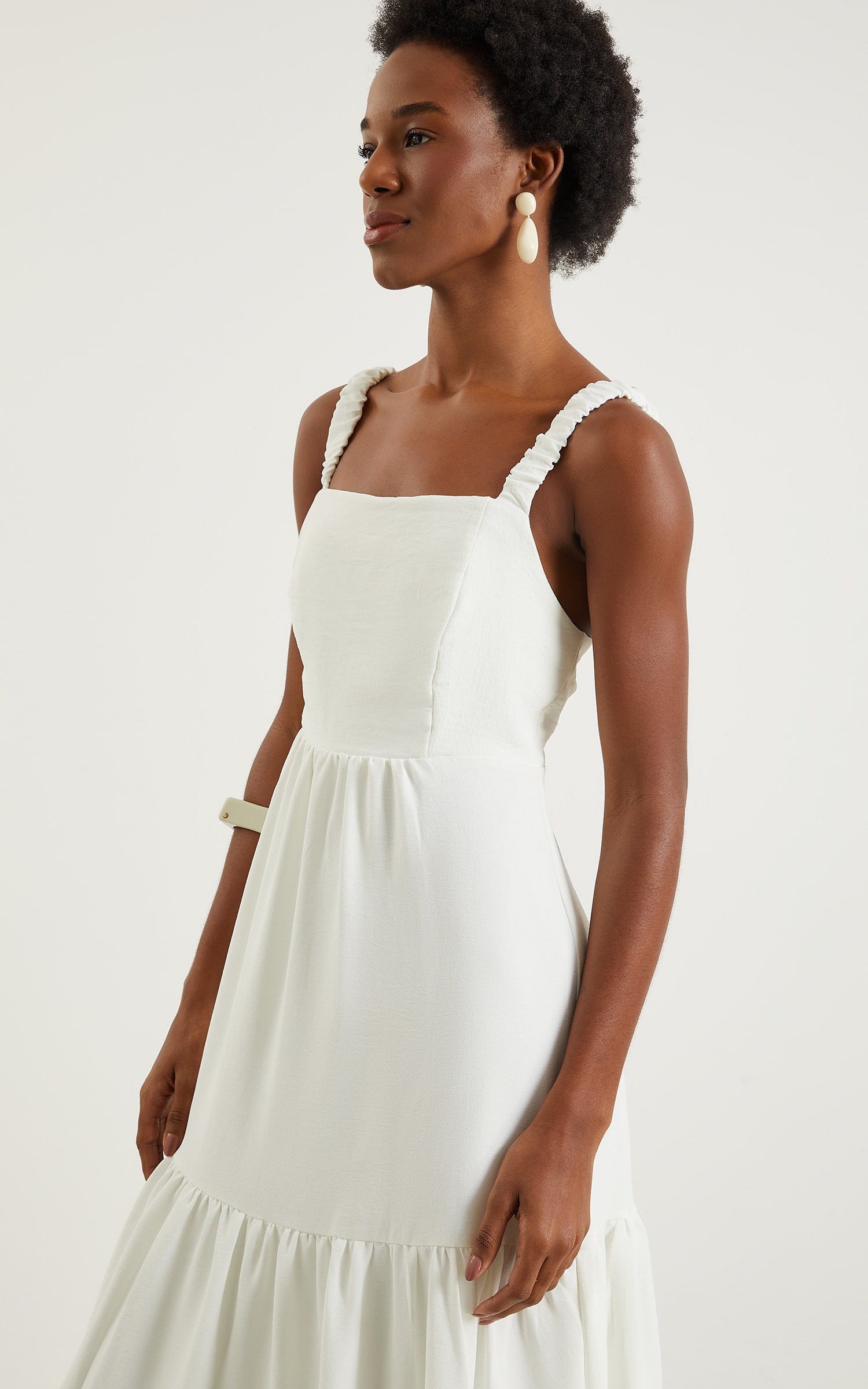 Vestido Midi Laguna Off White