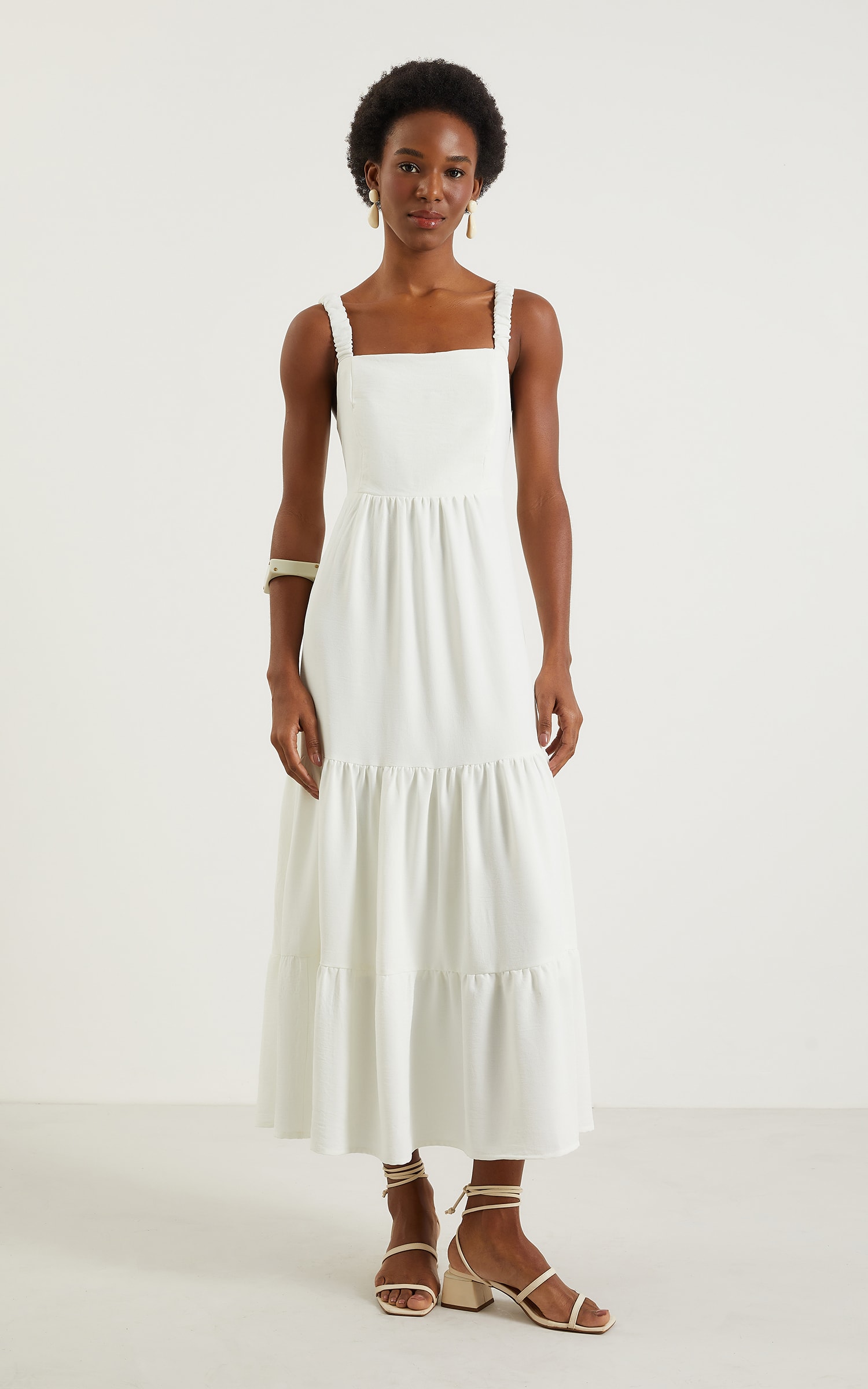 Vestido Midi Laguna Off White