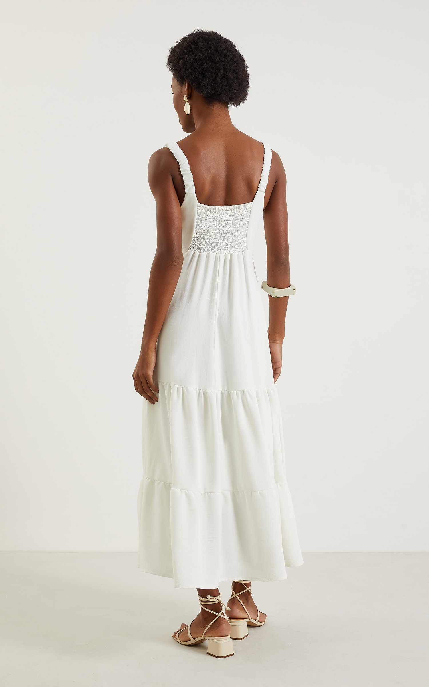 Vestido Midi Laguna Off White