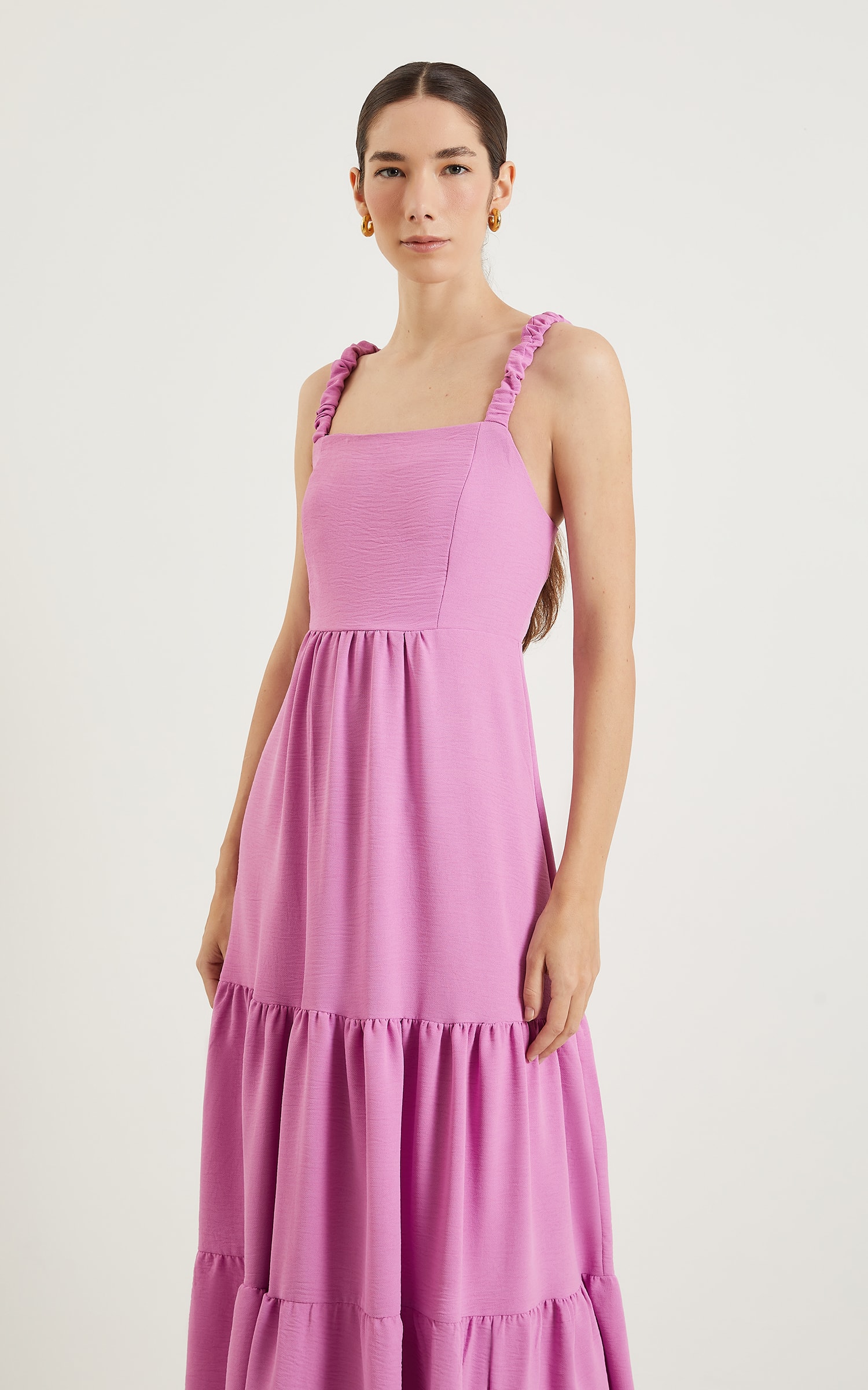 Vestido Midi Laguna Rosa