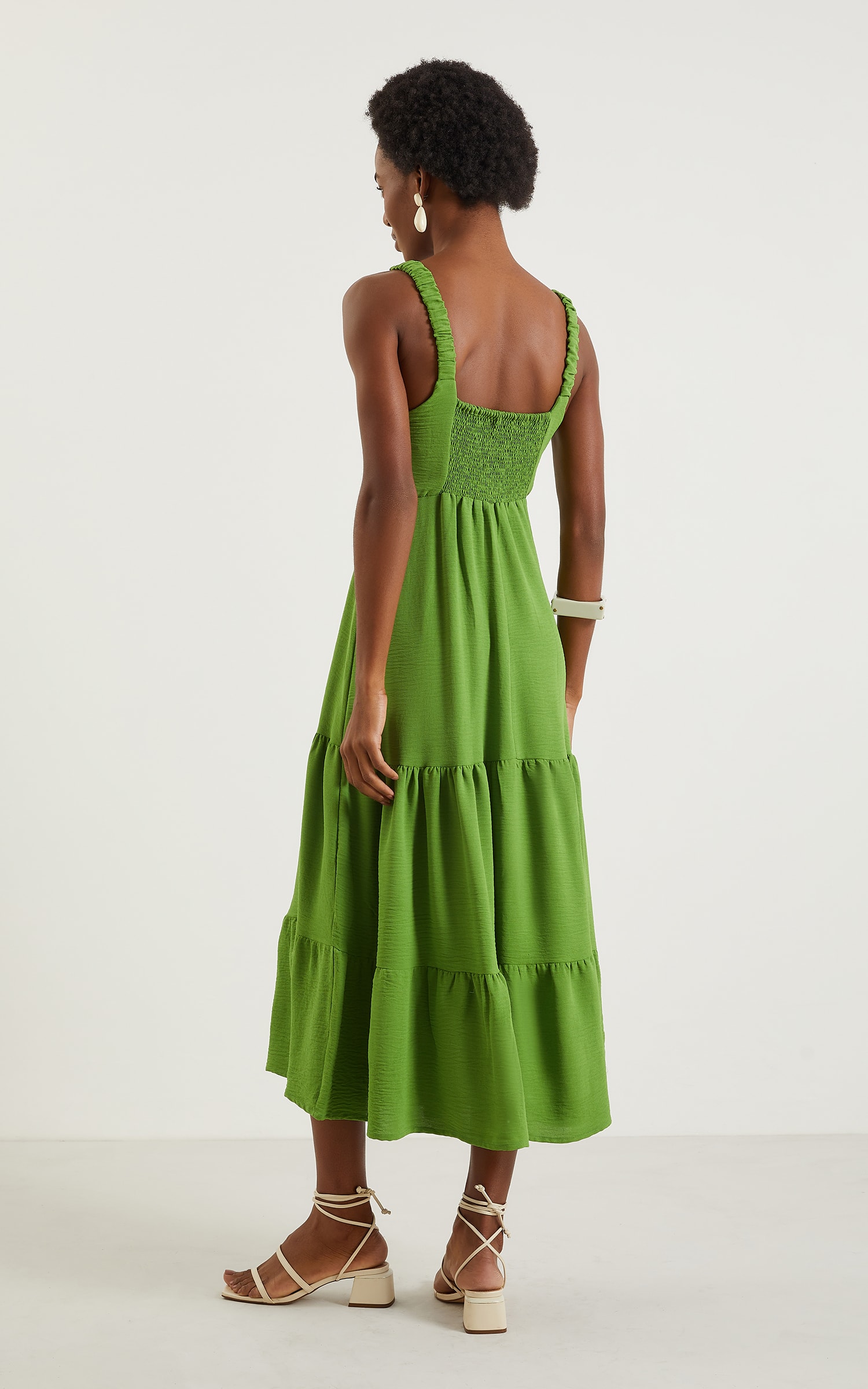 Vestido Midi Laguna Verde