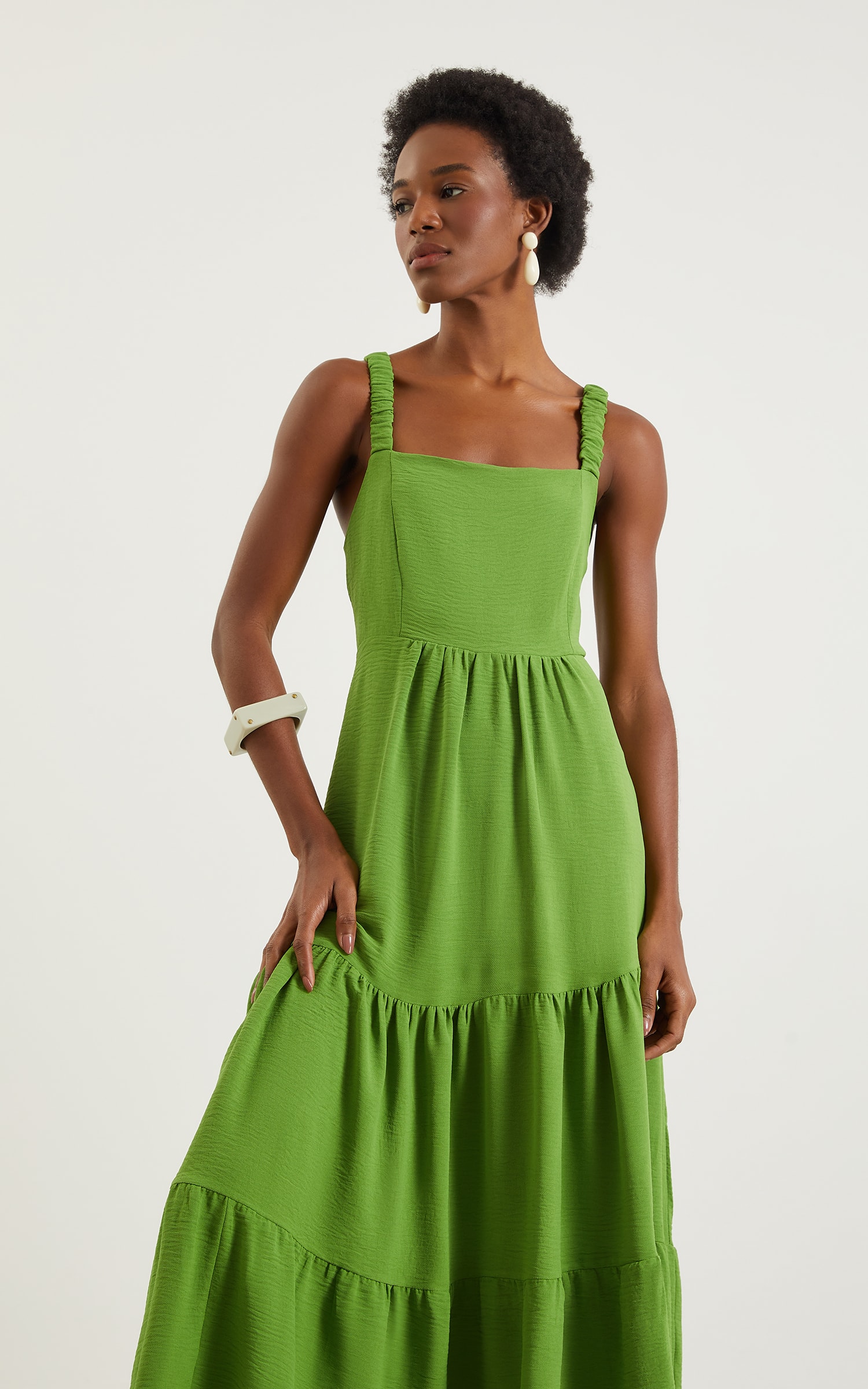 Vestido Midi Laguna Verde