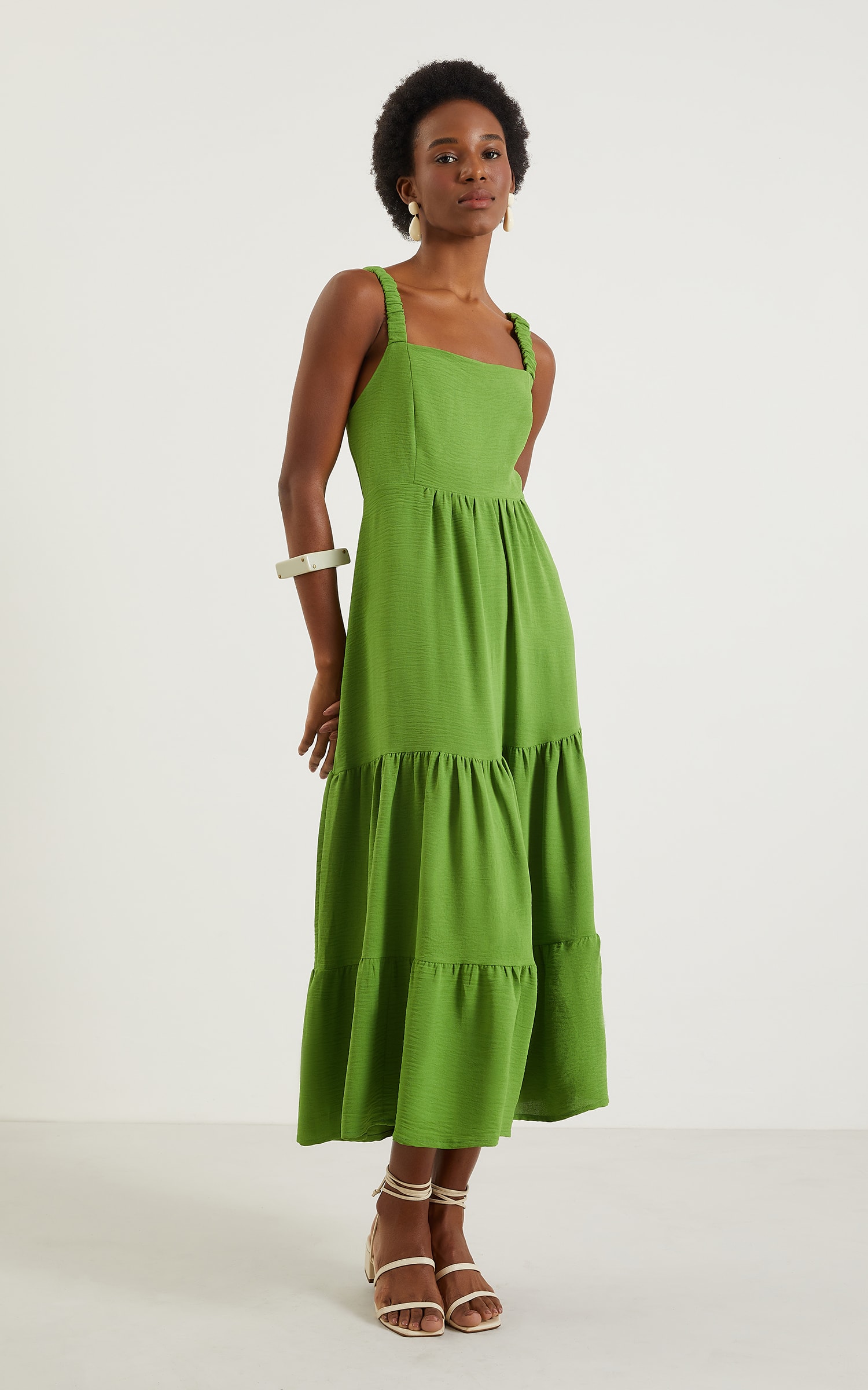 Vestido Midi Laguna Verde