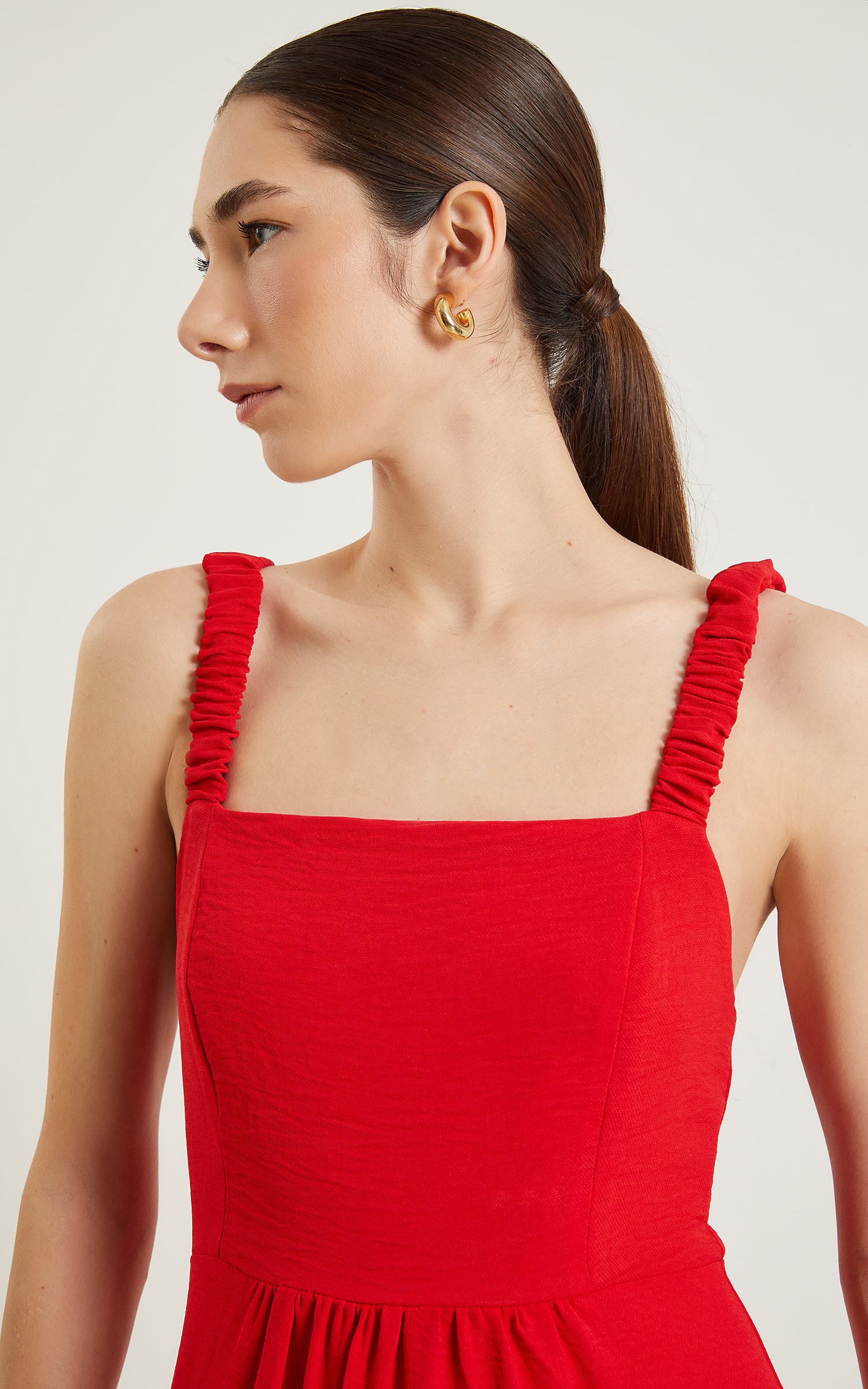 Vestido Midi Laguna Vermelho