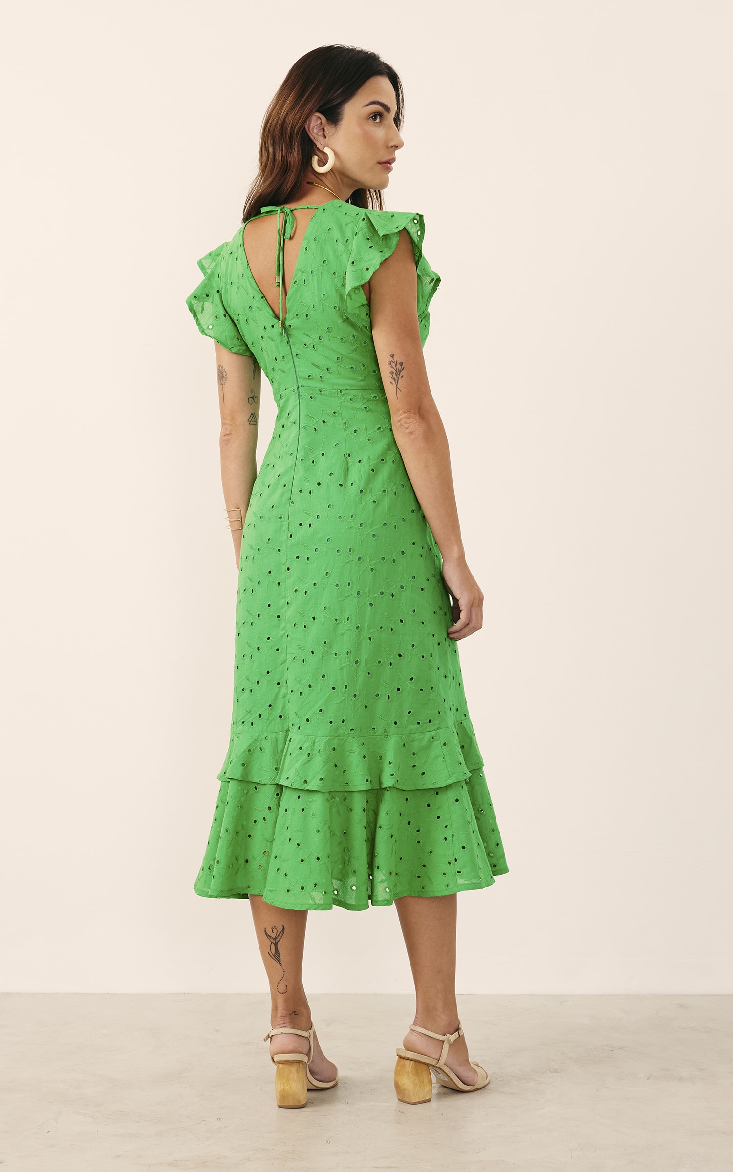 Vestido Midi Laise Verde