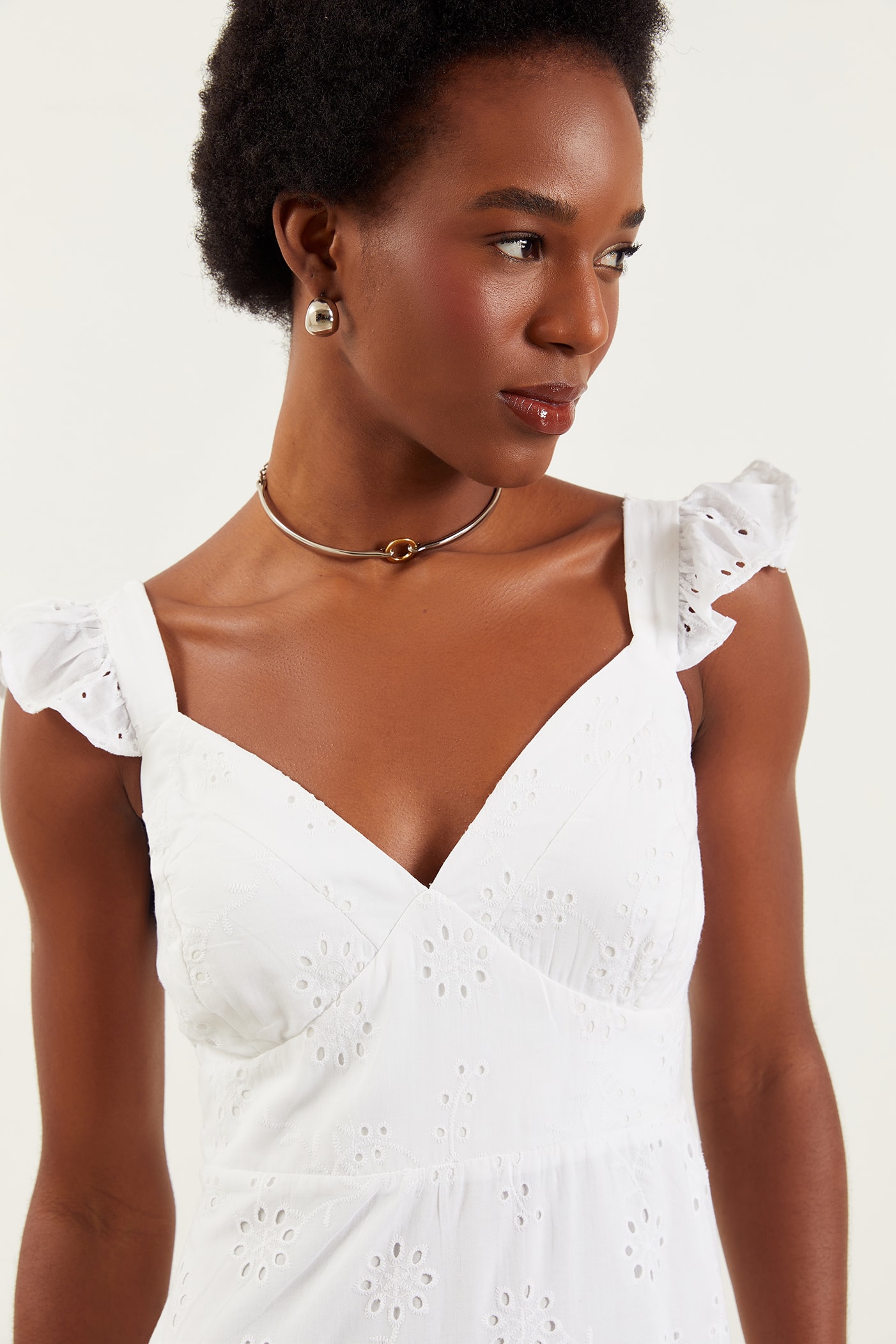 Vestido Midi Maui Off White