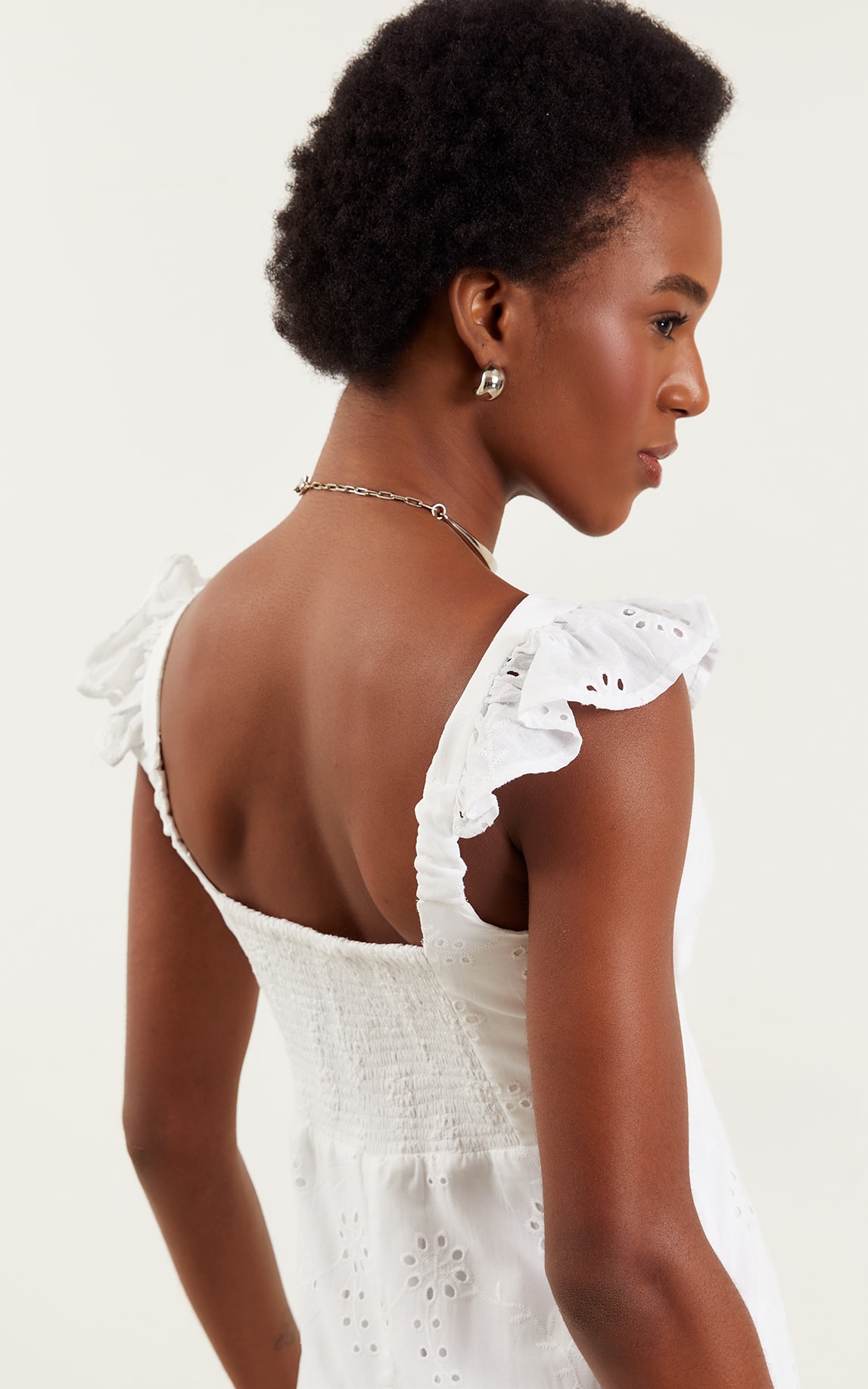 Vestido Midi Maui Off White