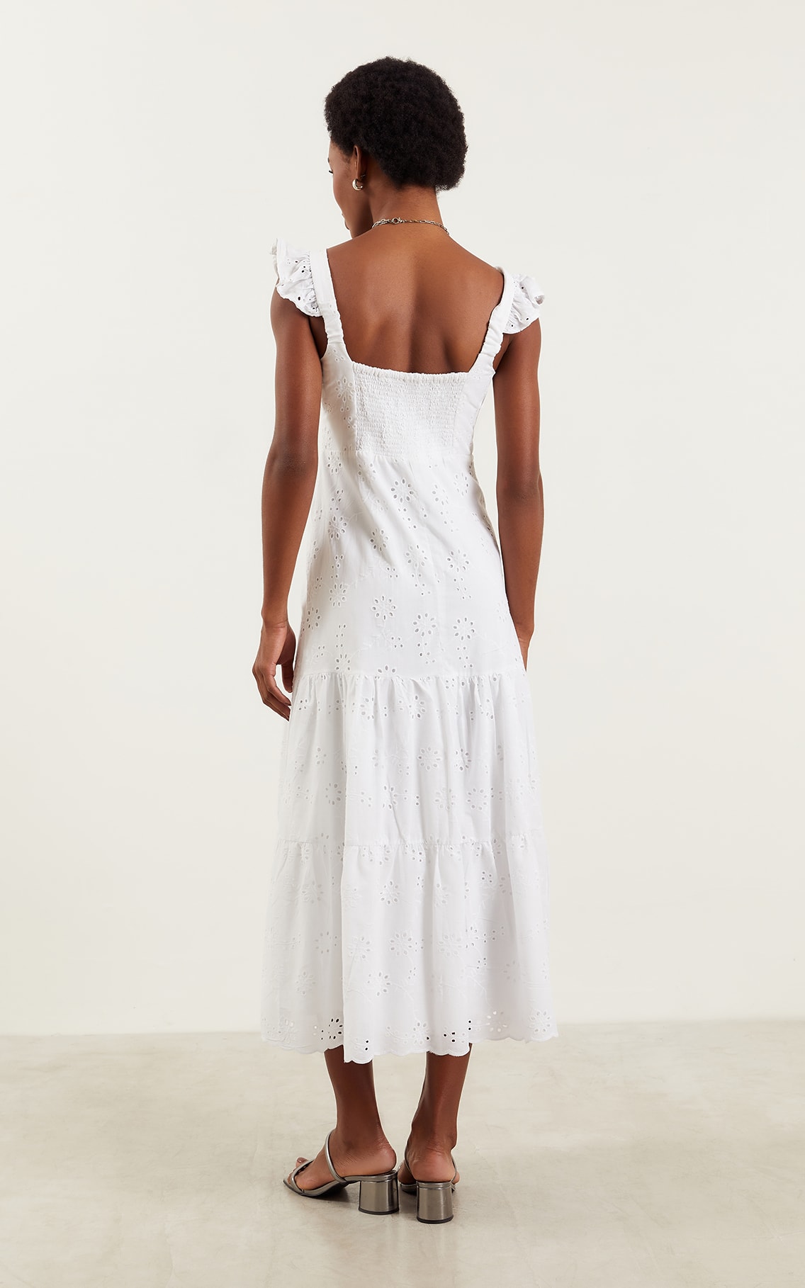 Vestido Midi Maui Off White