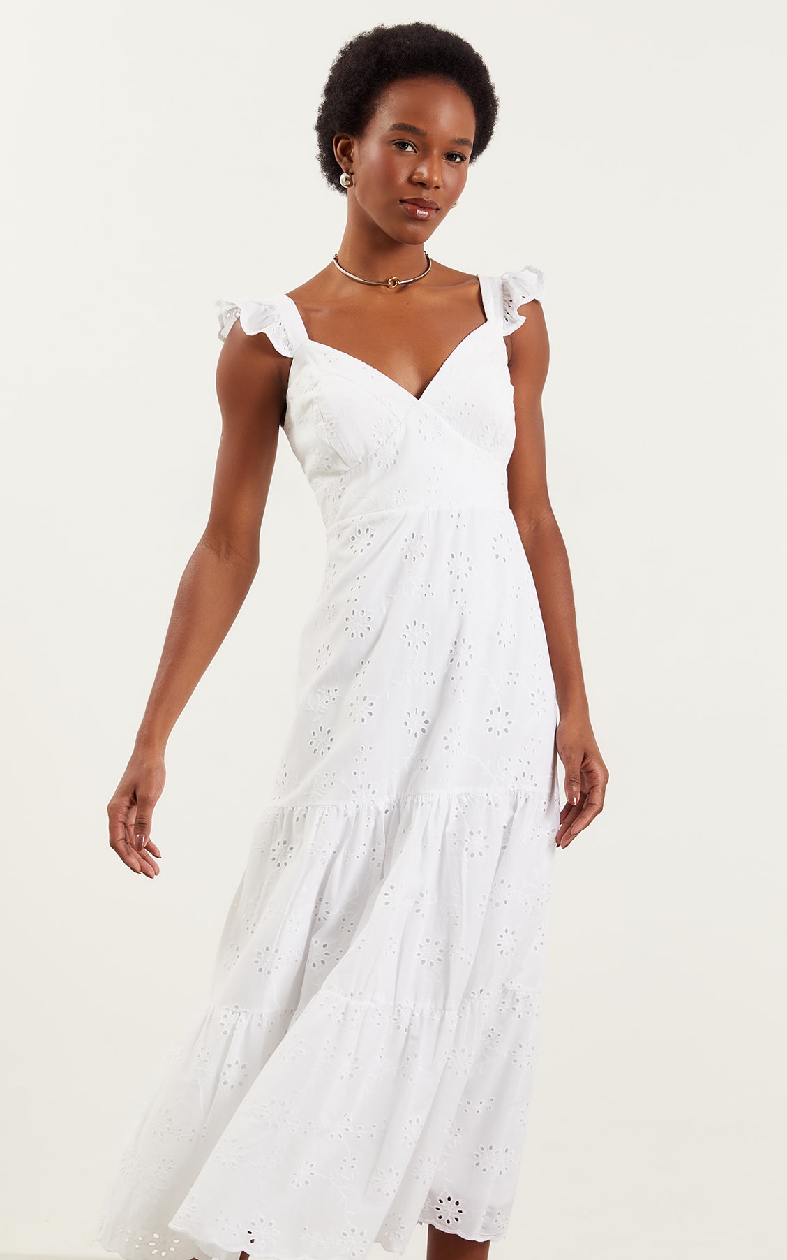 Vestido Midi Maui Off White