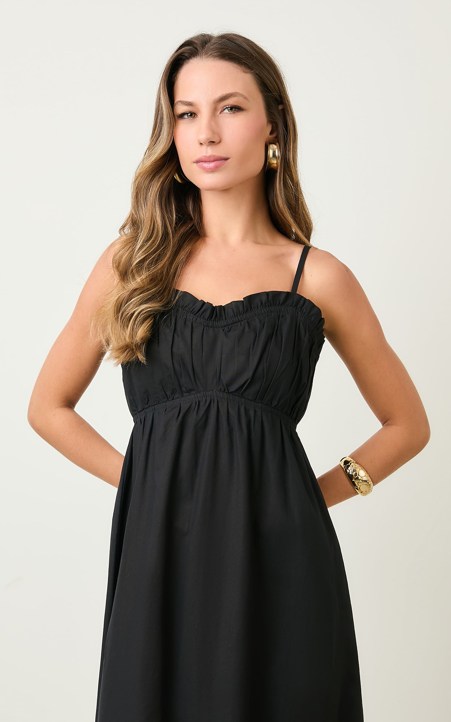 Vestido Midi Mayer Preto