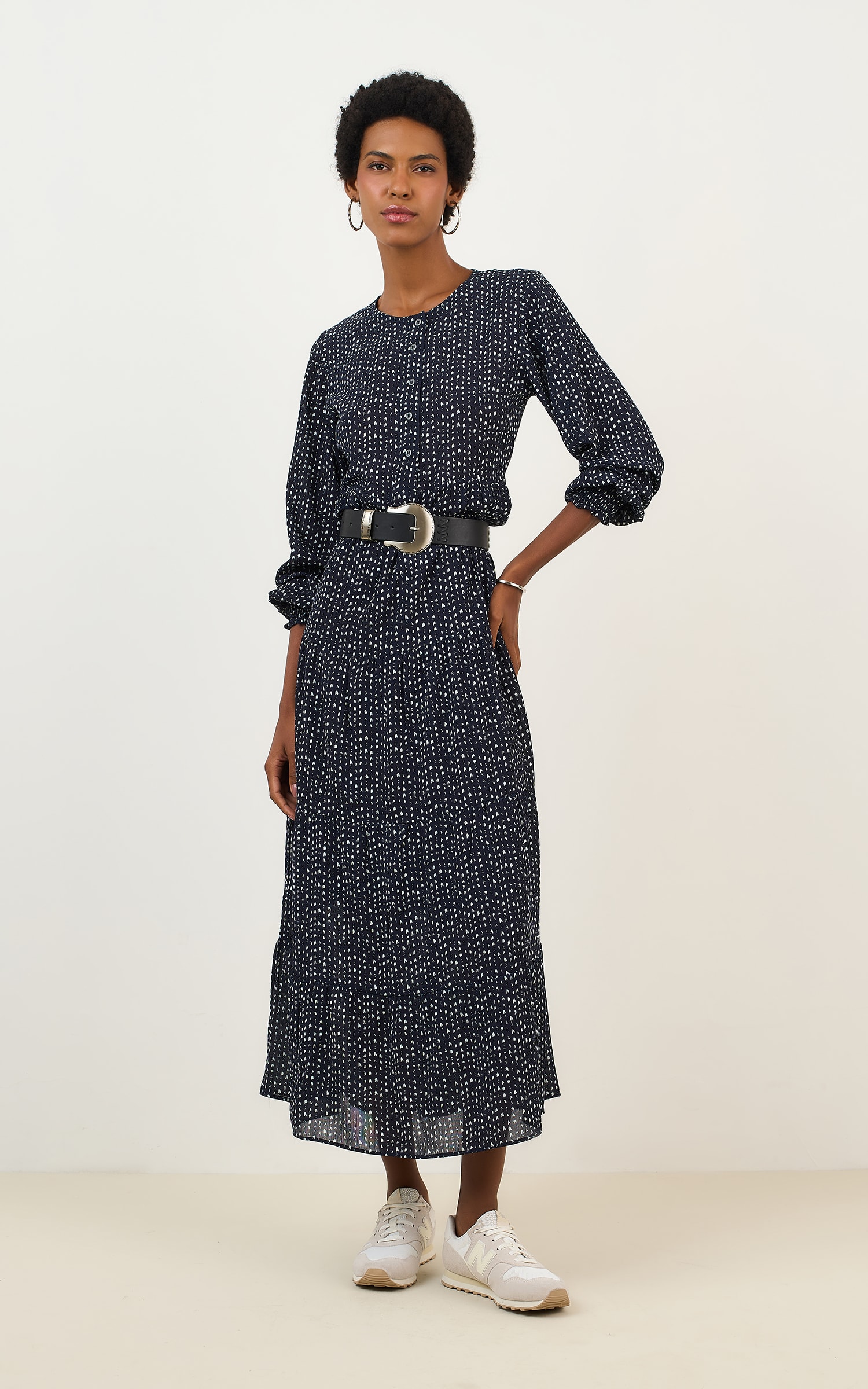 Vestido Midi New Glow Marinho
