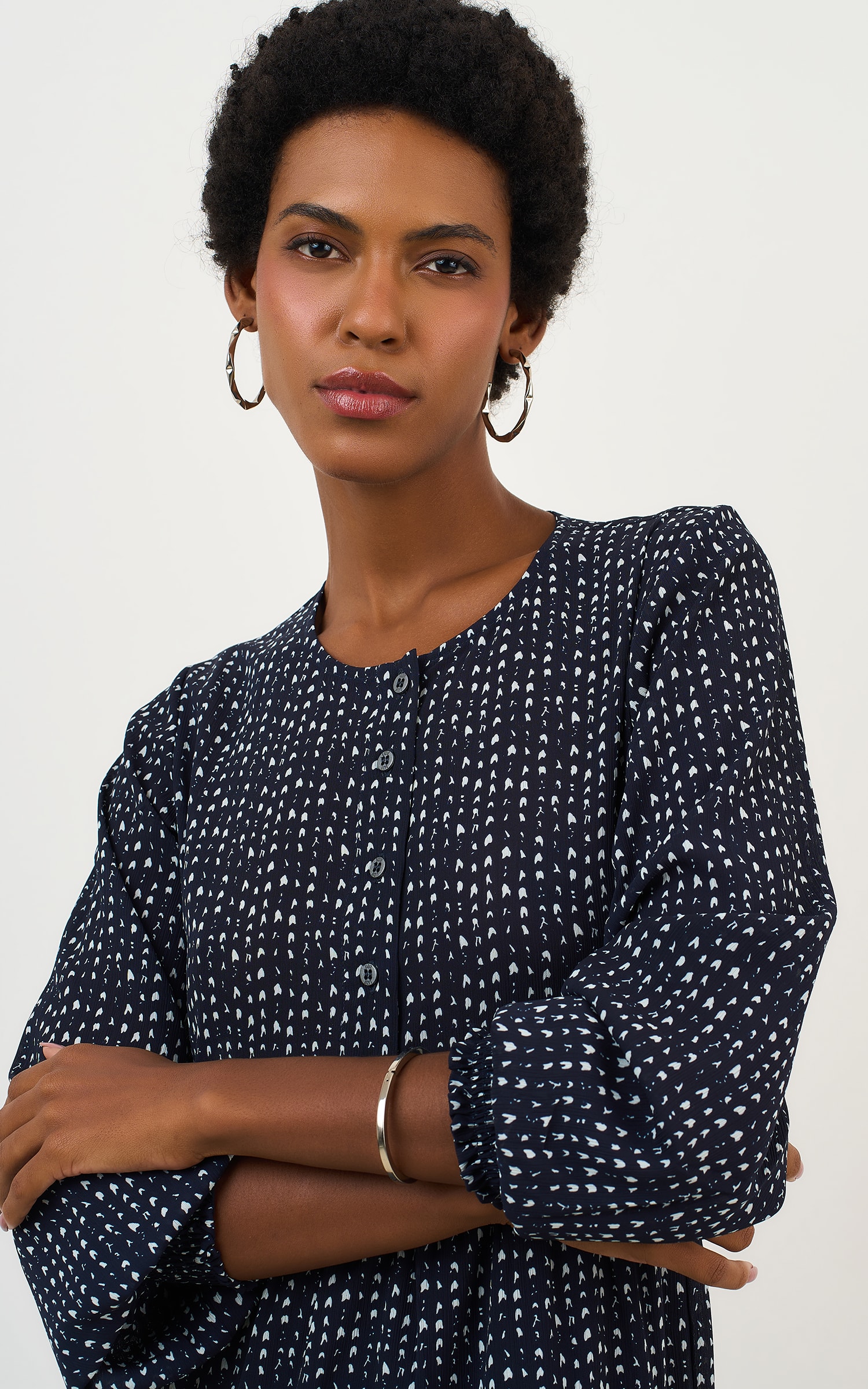 Vestido Midi New Glow Marinho