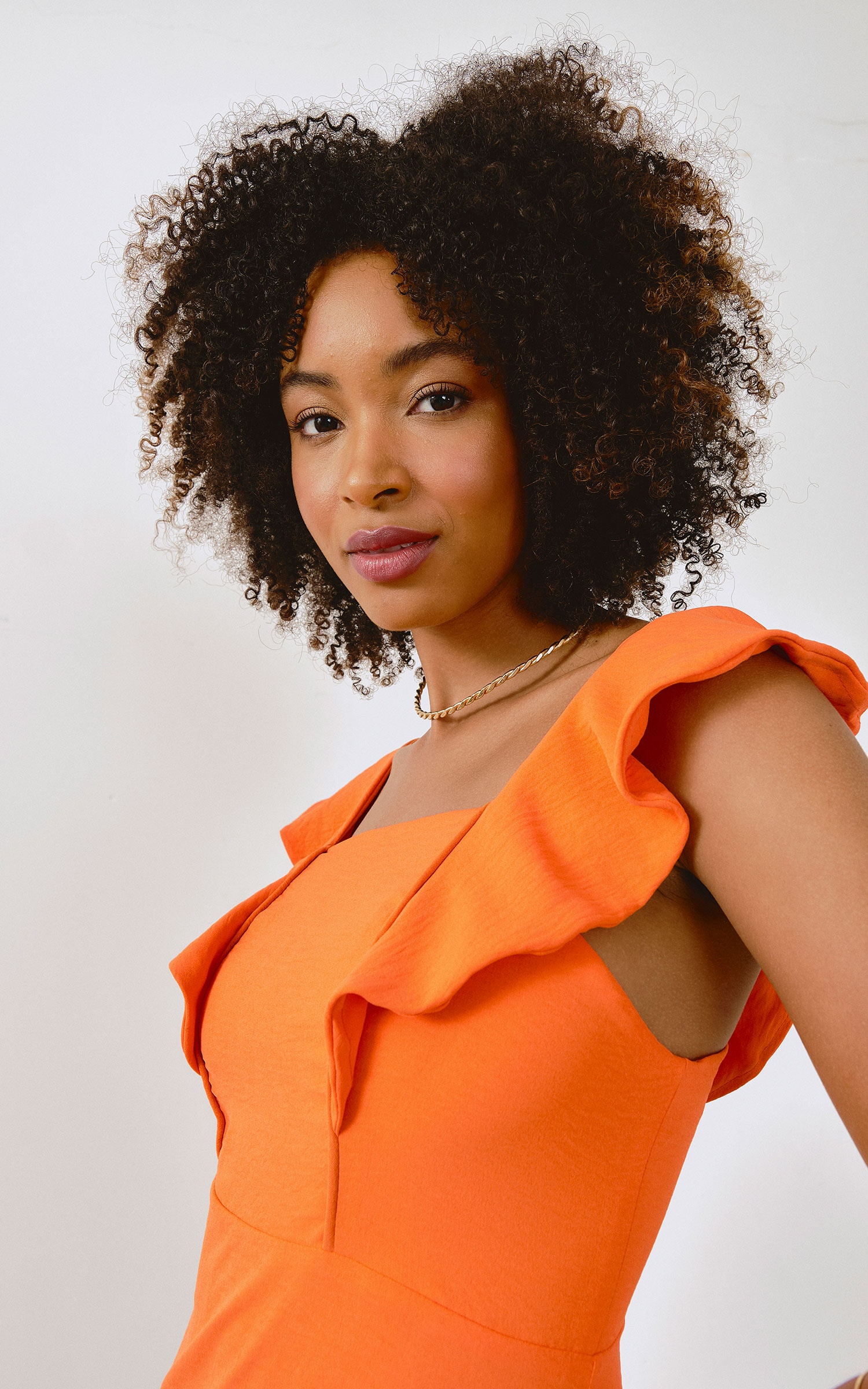 Vestido Midi Nordeste Laranja