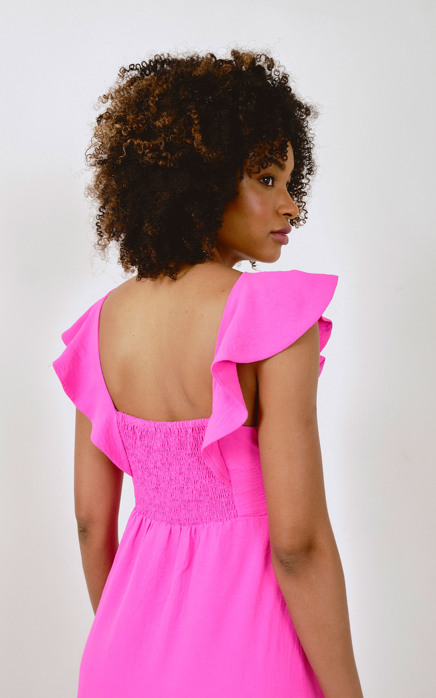 Vestido Midi Nordeste Rosa