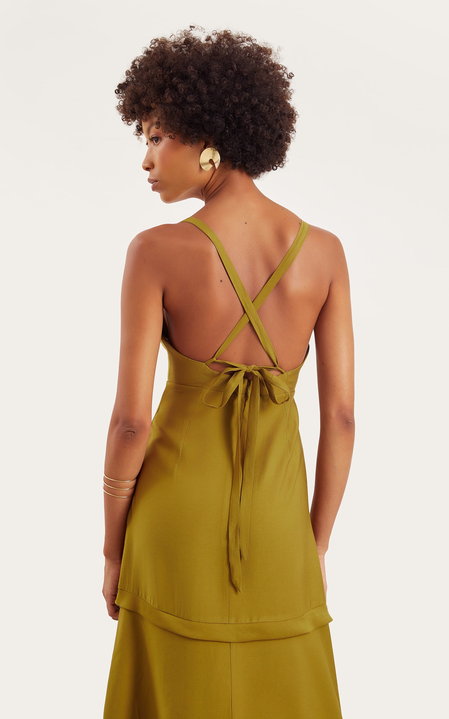Vestido Midi Resort Pistache