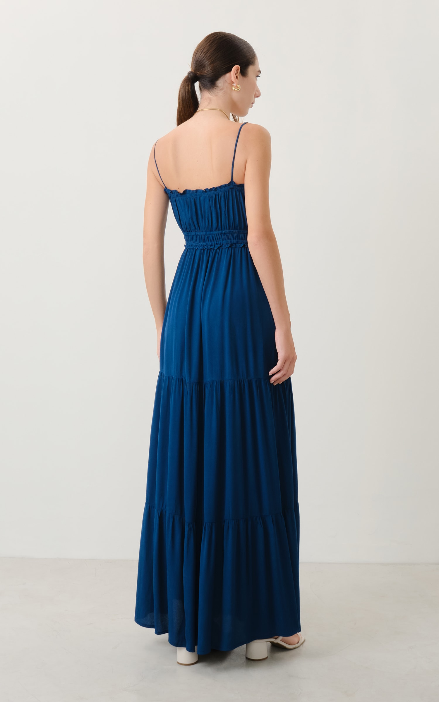 Vestido Midi River Cobalto
