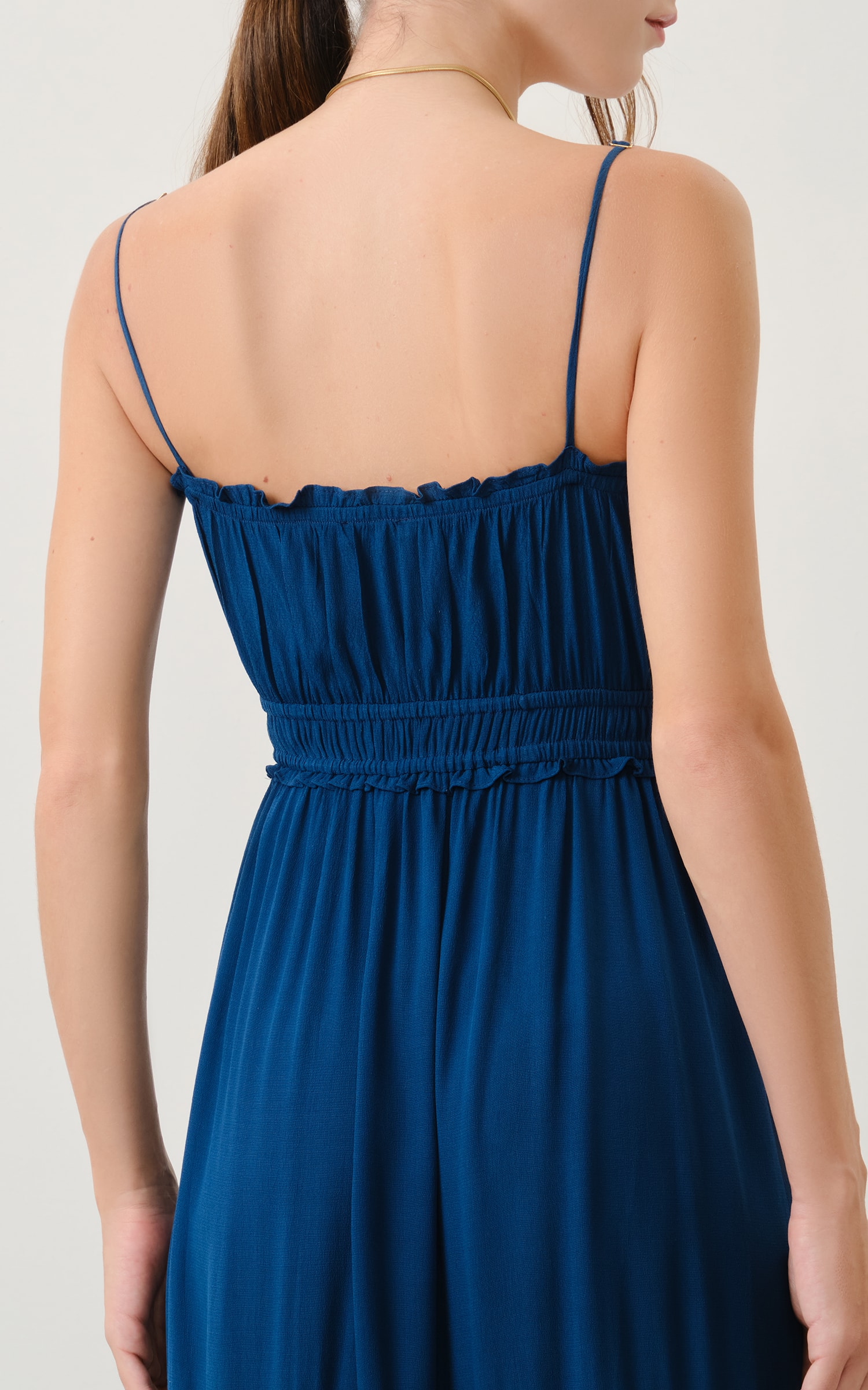 Vestido Midi River Cobalto