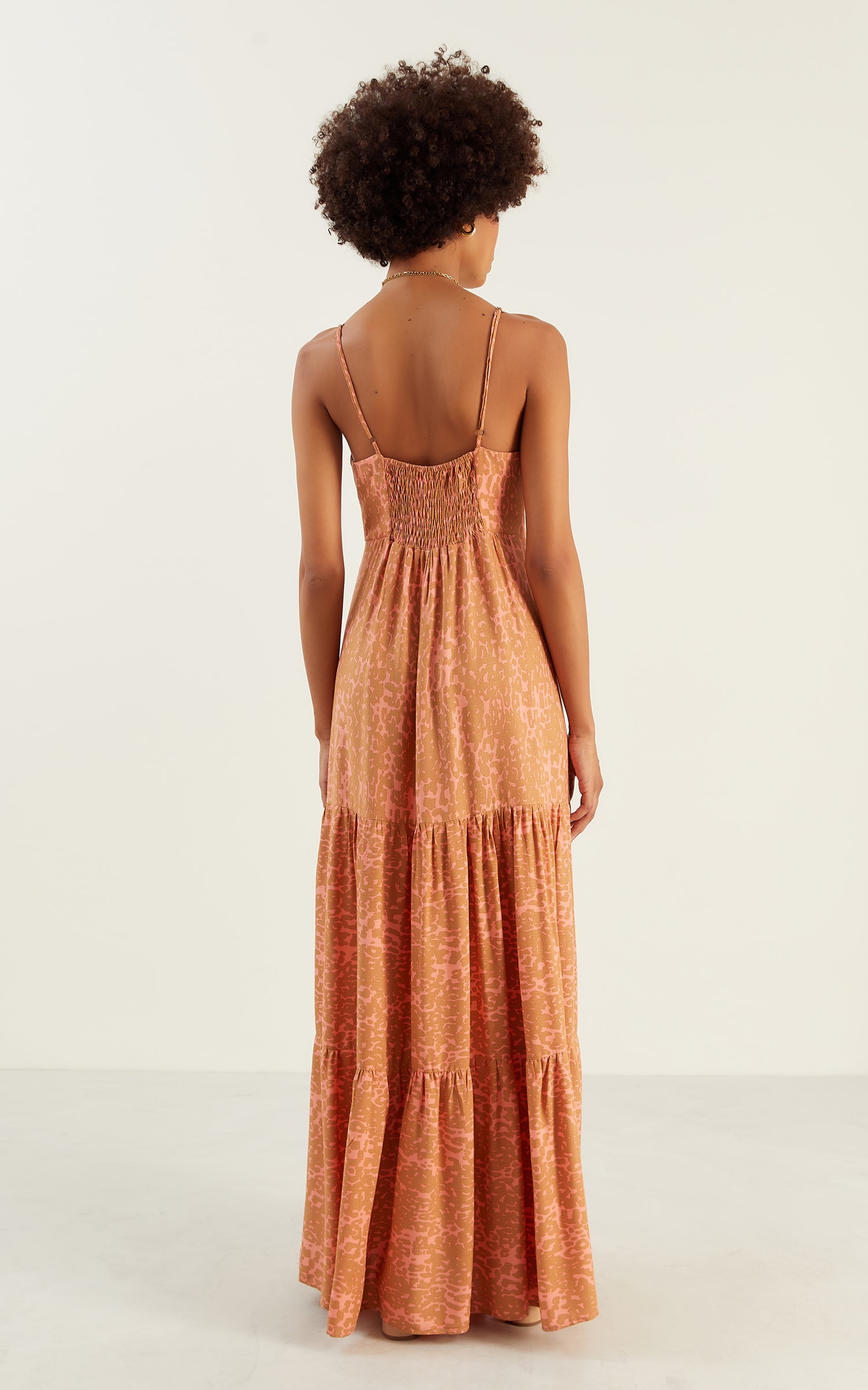 Vestido Midi Savana Goiaba