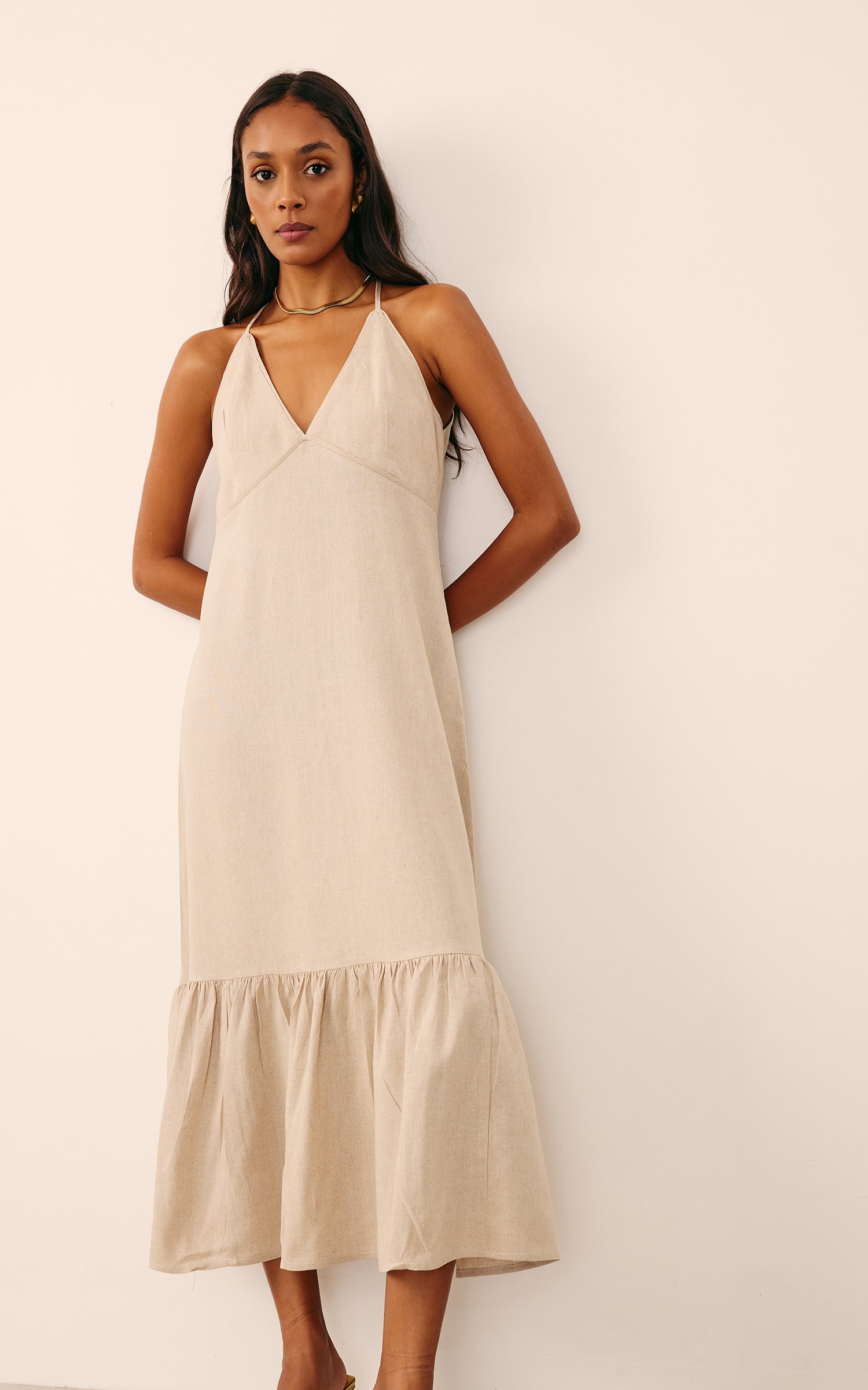 Vestido Midi Sol Cru