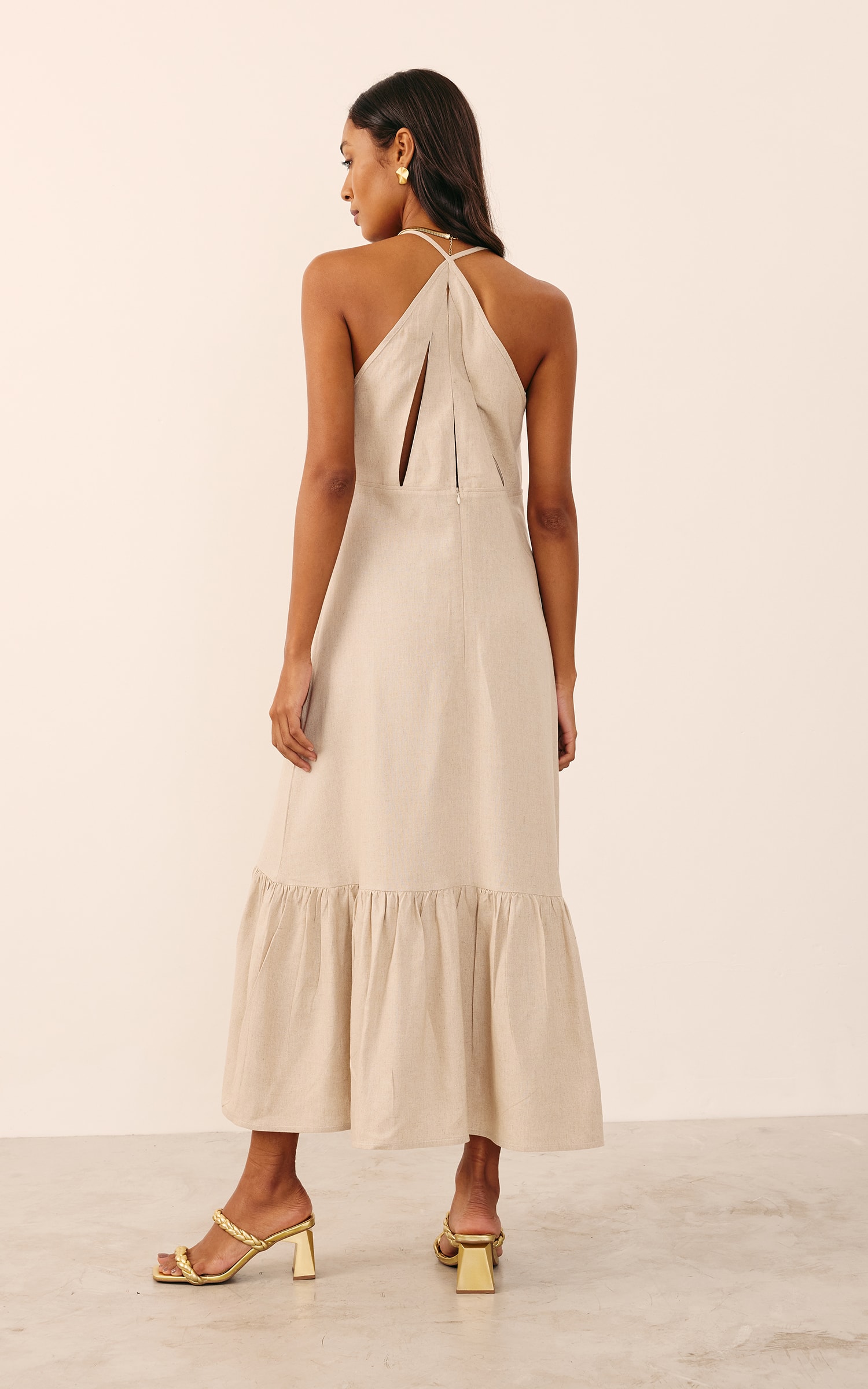 Vestido Midi Sol Cru
