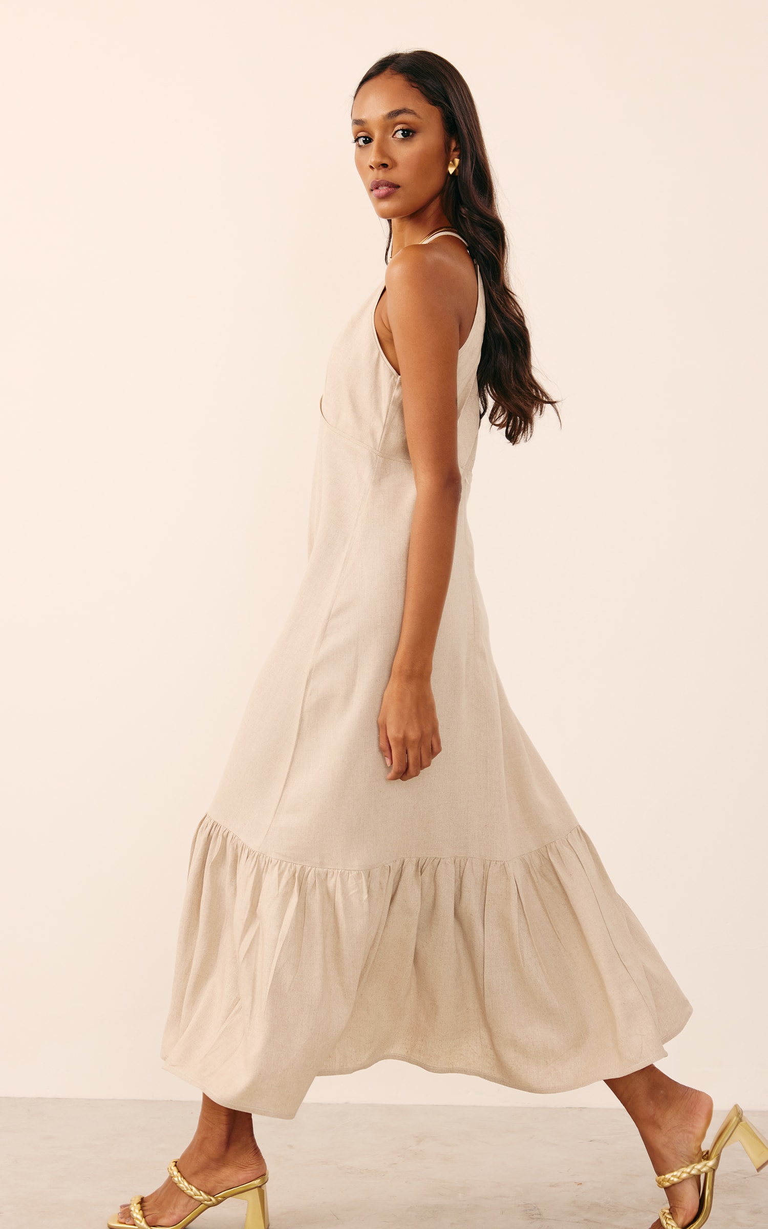 Vestido Midi Sol Cru