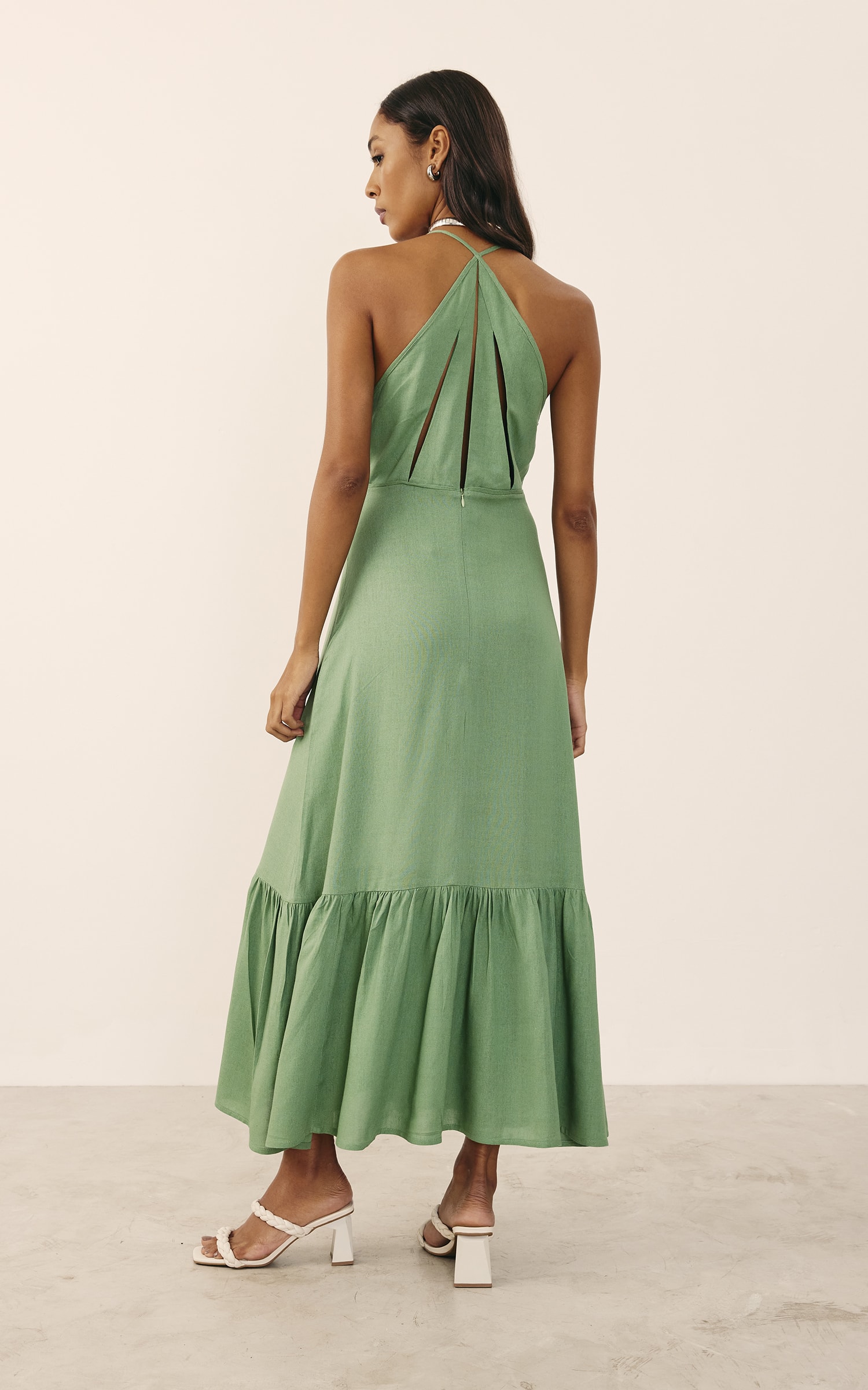 Vestido Midi Sol Verde