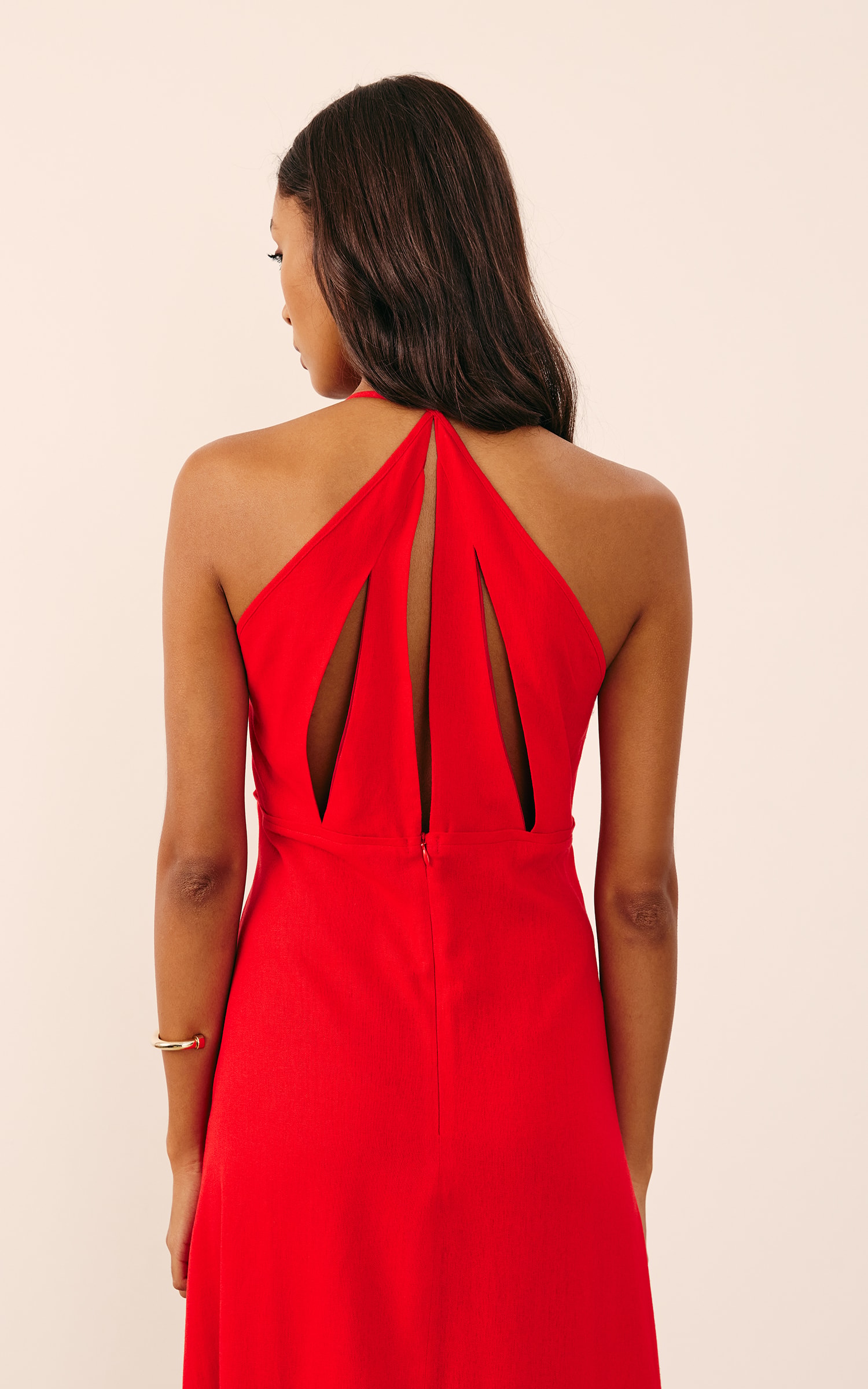 Vestido Midi Sol Vermelho
