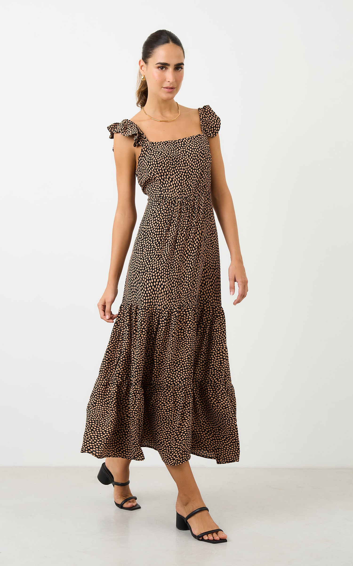 Vestido Midi Toffee Preto