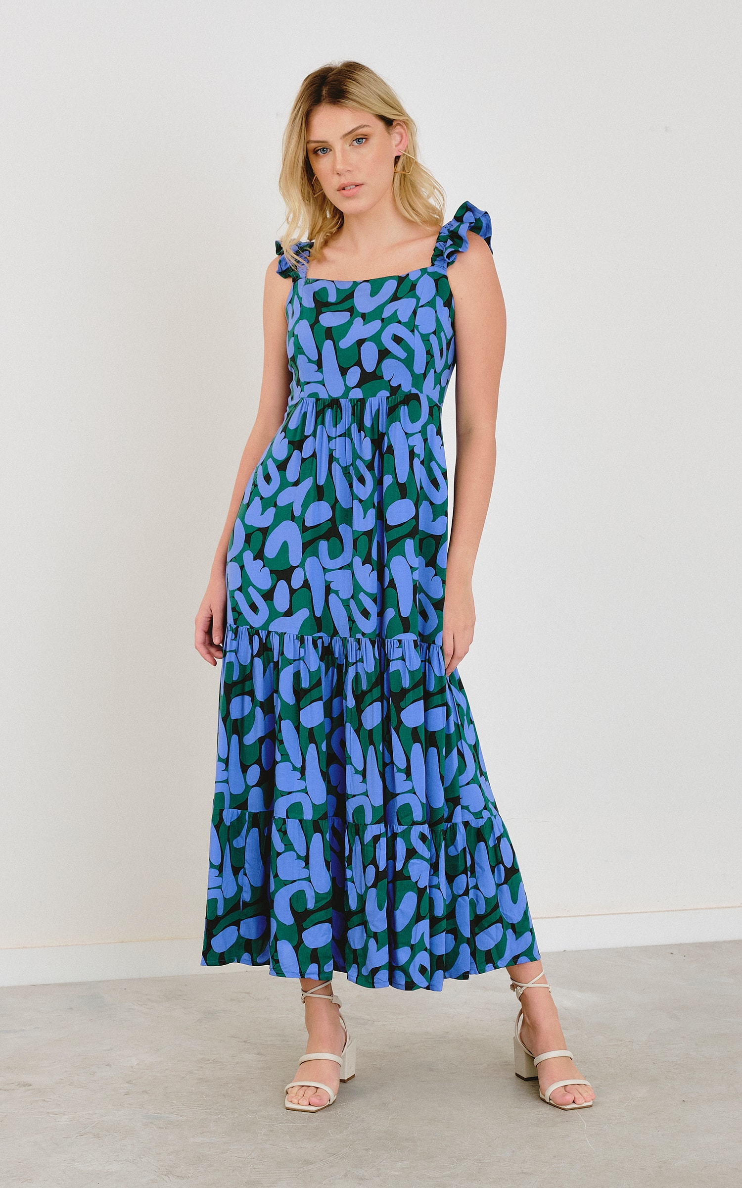 Vestido Midi Tropical