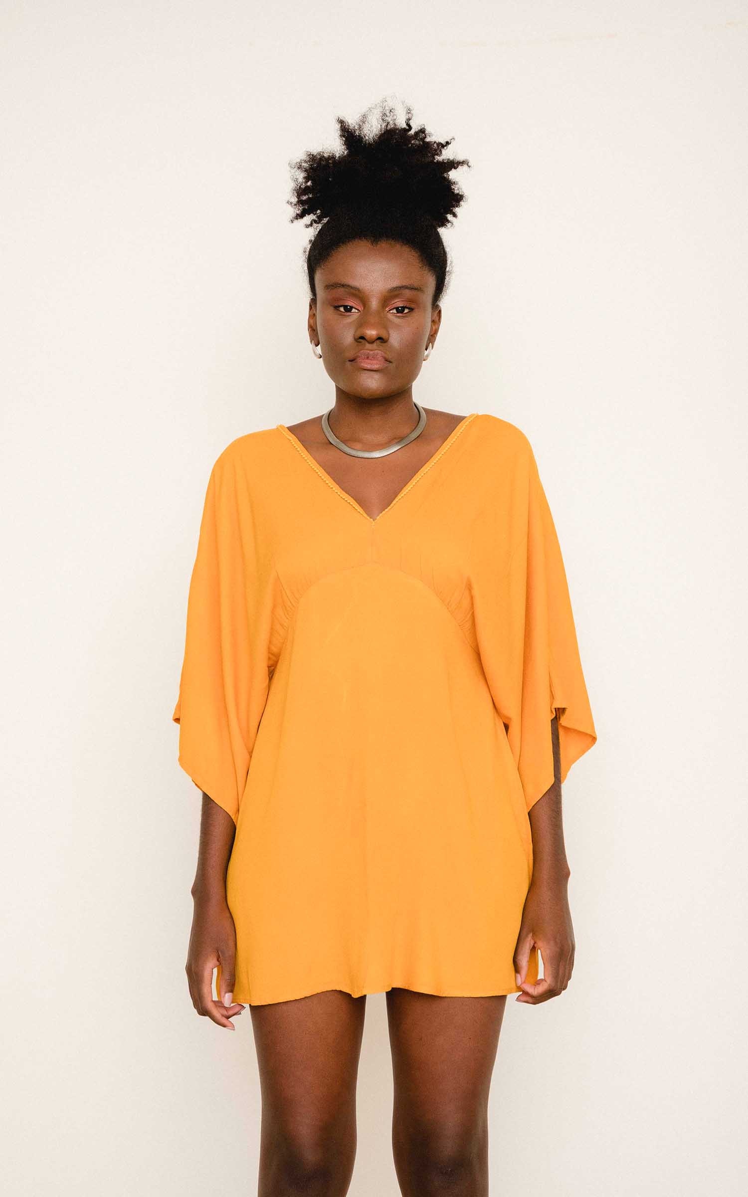 Vestido Mini Palm Amarelo