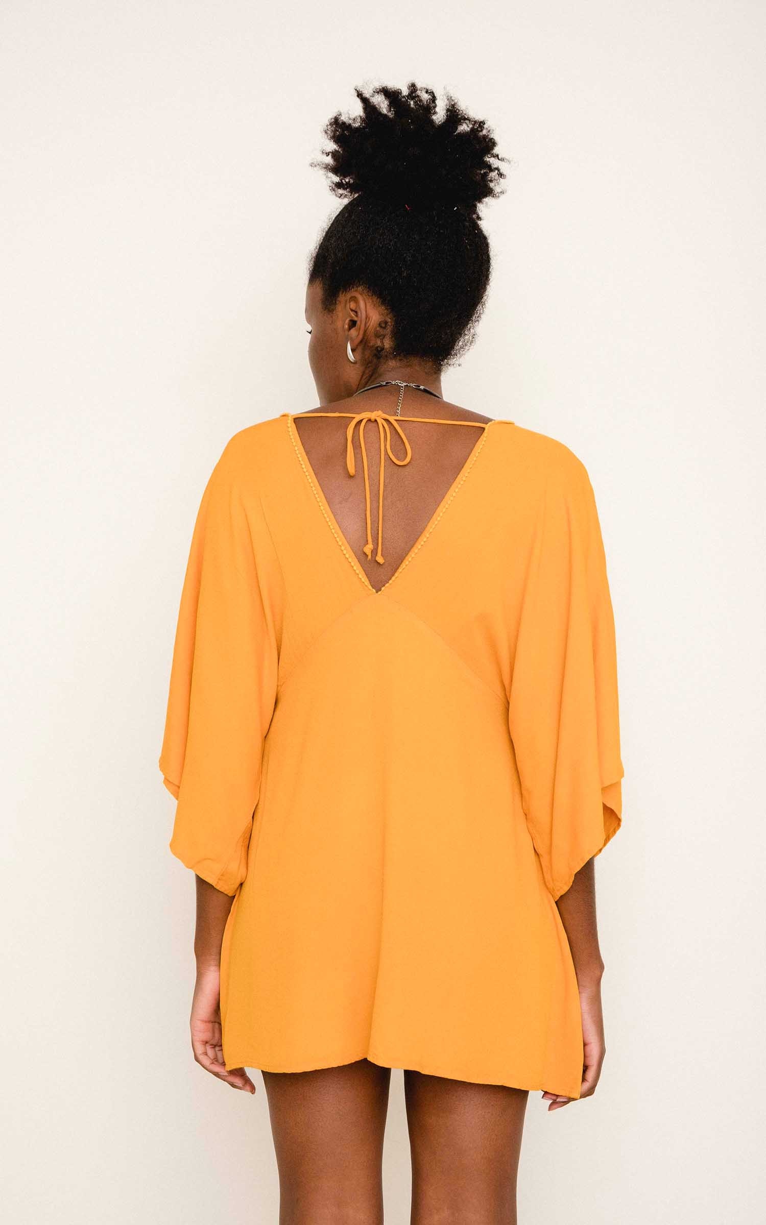 Vestido Mini Palm Amarelo