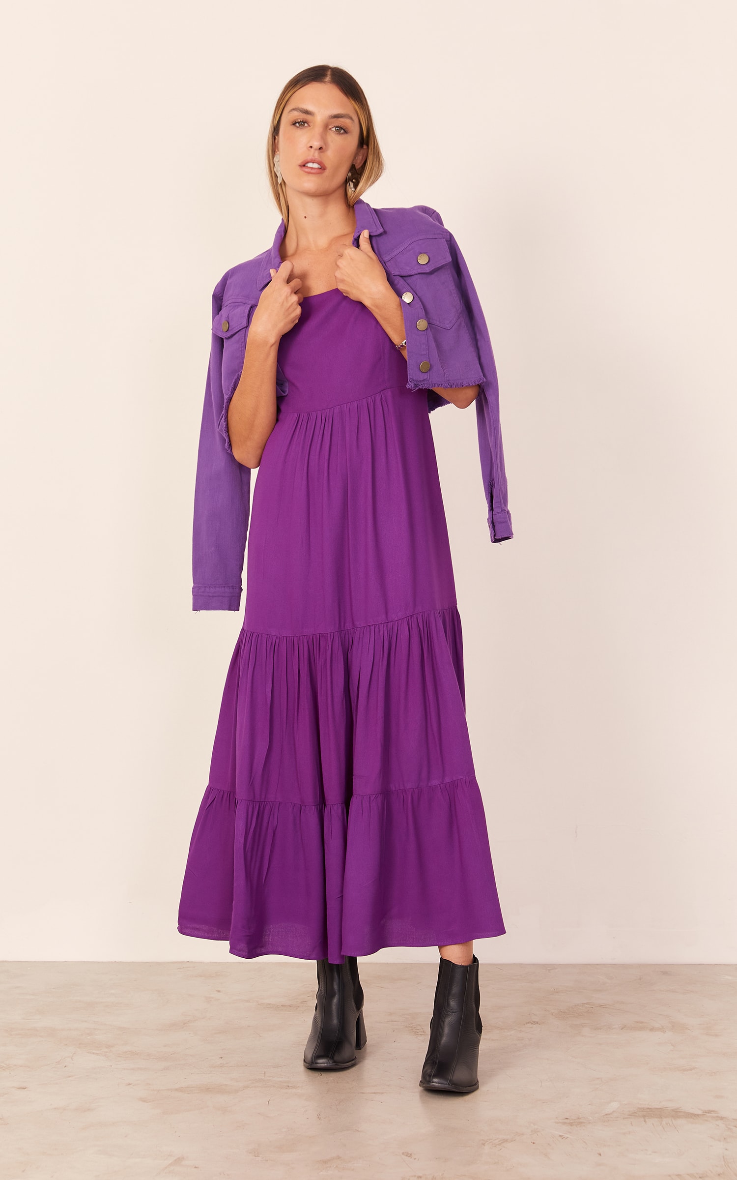Vestido Oasis Roxo