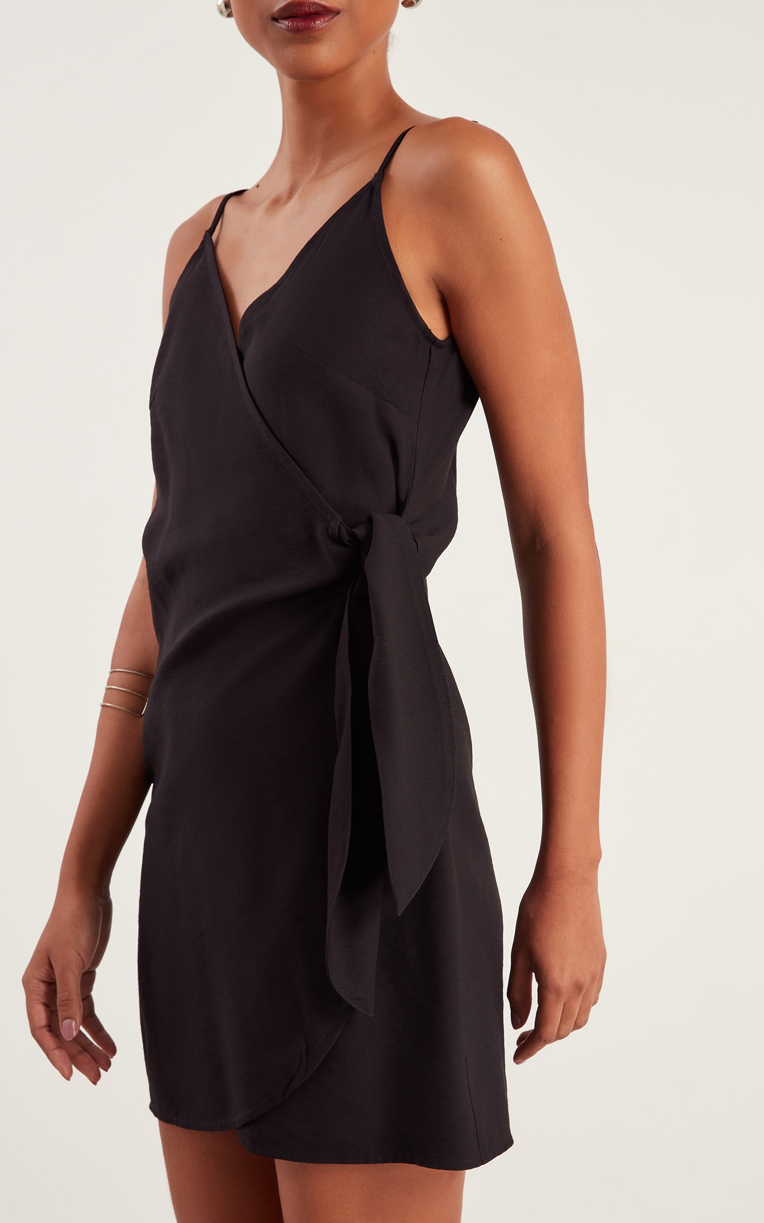 Vestido Petit Transpassado Preto