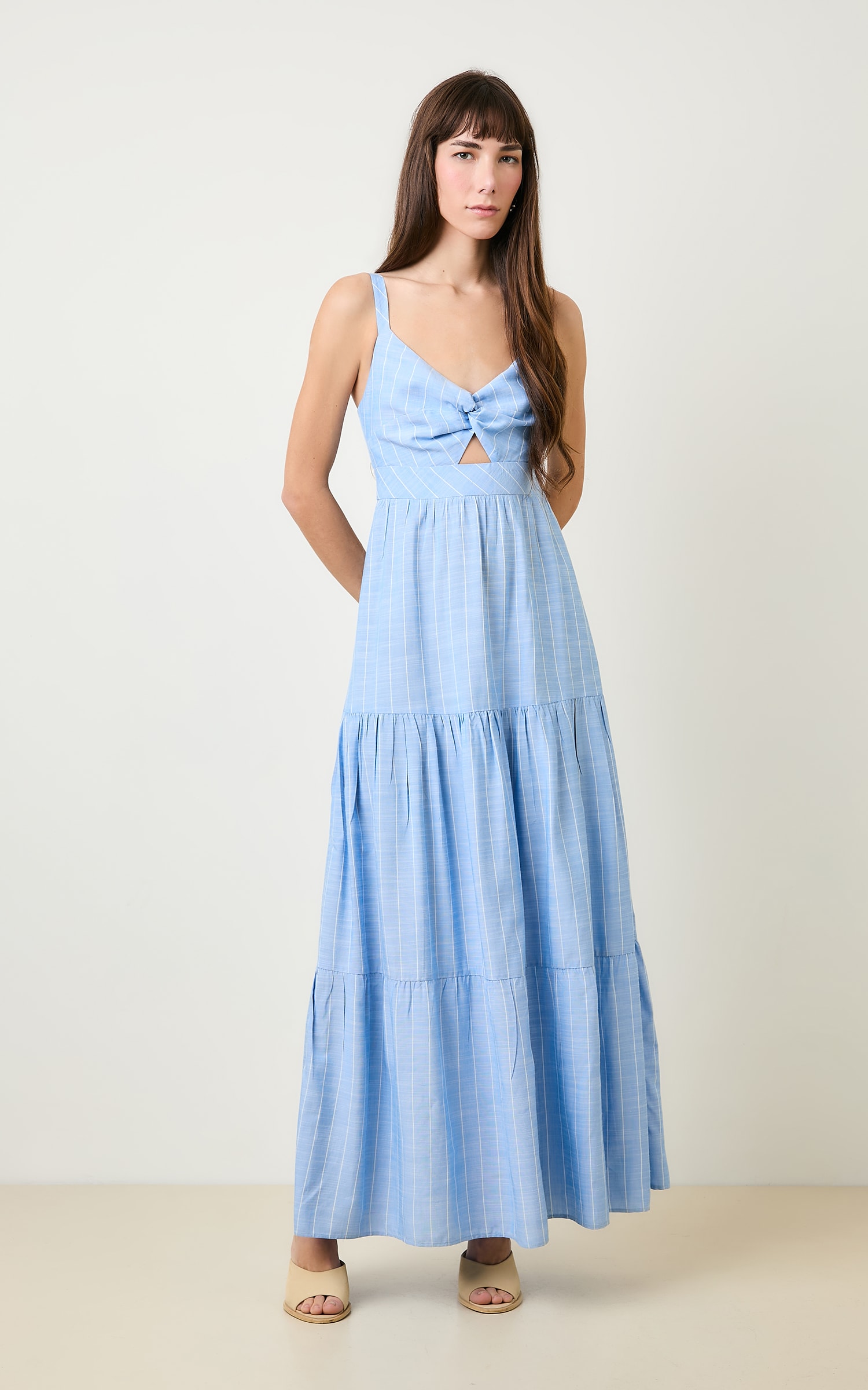 Vestido Pontal Longo Nuvem